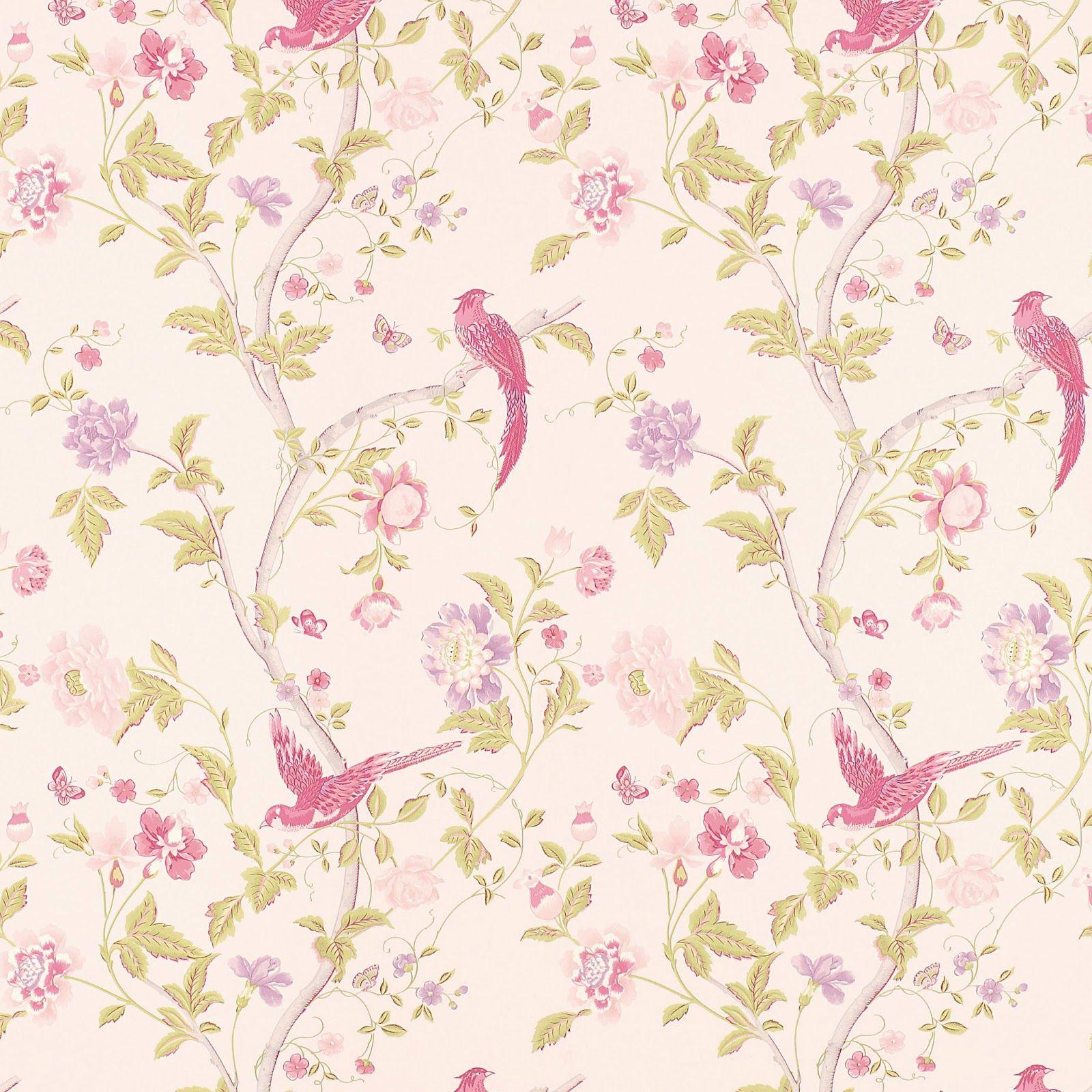 Vintage Floral Print high quality wallpaper (1600 x 1600 )