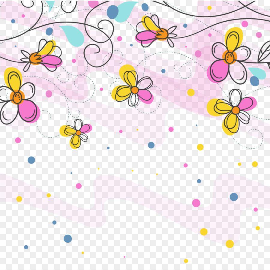 Euclidean vector Illustration floral background Korean png