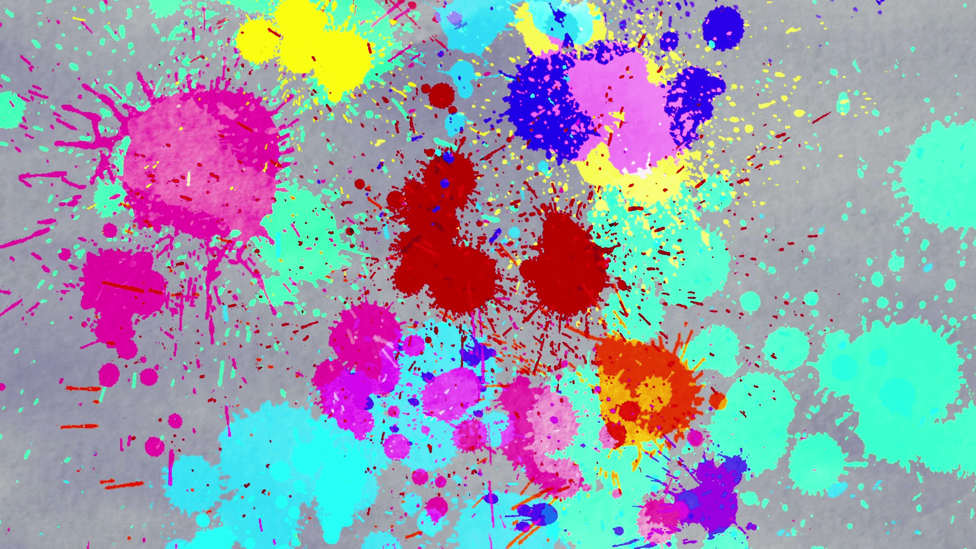 Seamless animation of Color painting or watercolor splatter