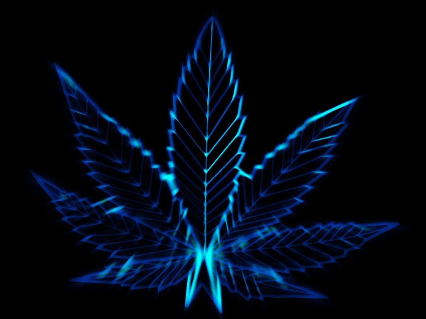 Weed Leaf Wallpapers Blue - Wallpaper Cave