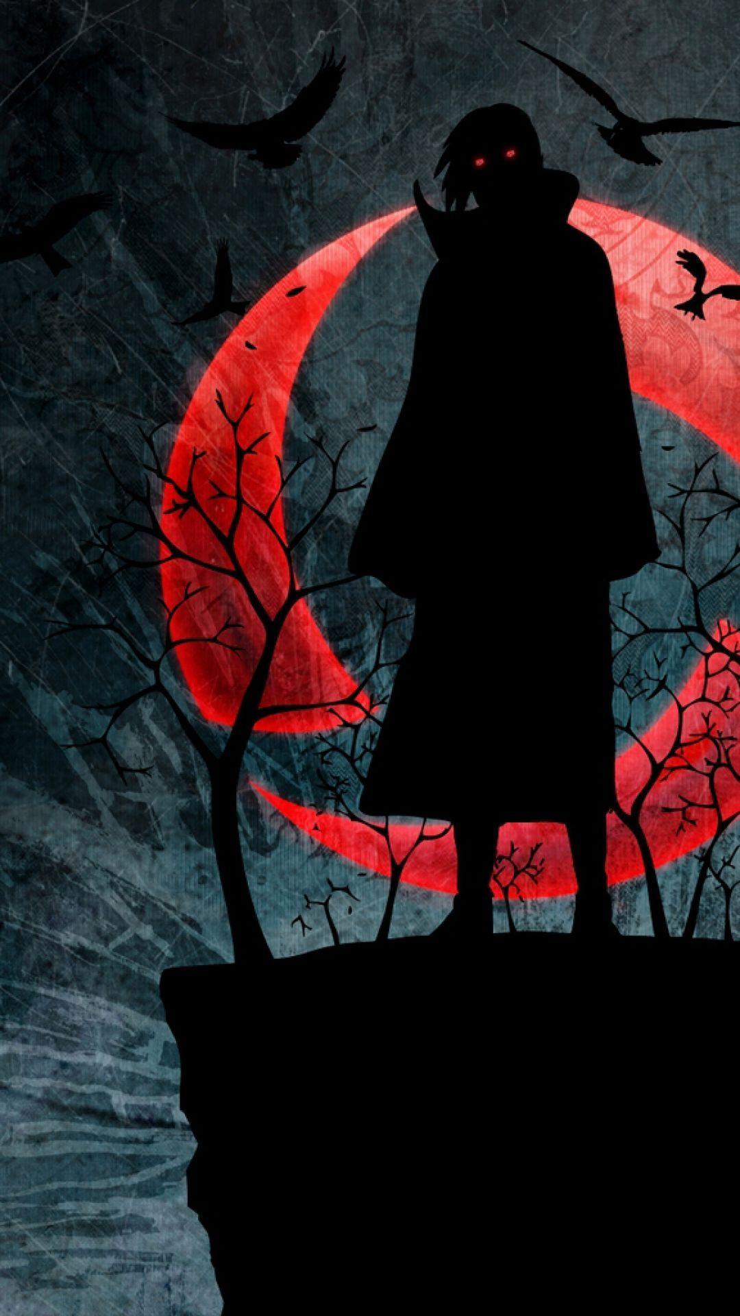 Obito Uchiha - Red Sharingan Background Wallpaper Download