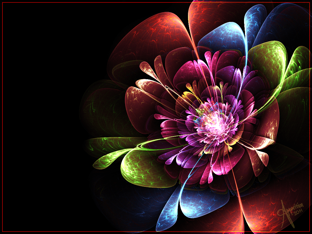 Rainbow Flower By The Apparition