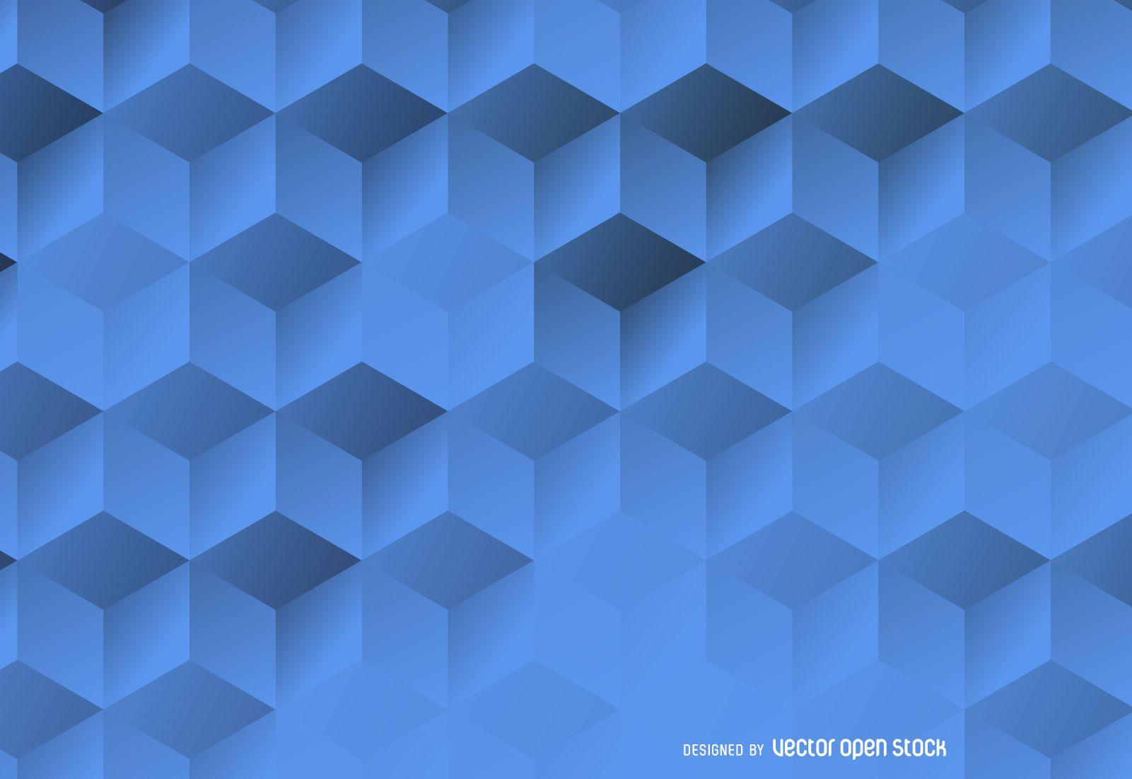 3D hexagonal background