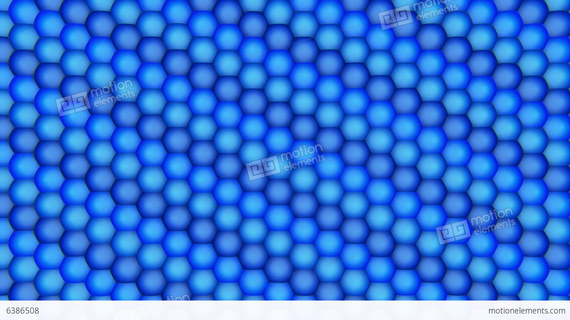 3D Looping Background Hexagon Ball Grid Stock Animation
