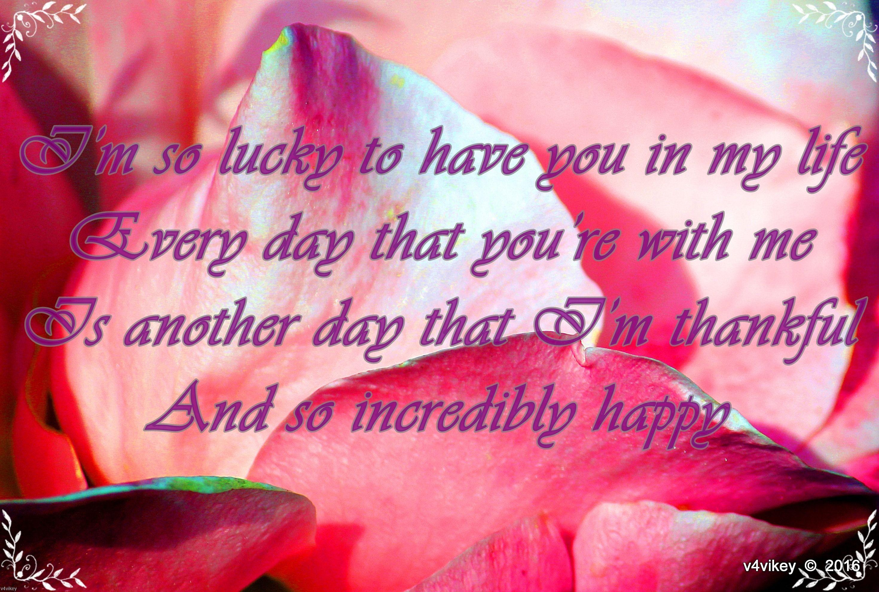 I am so lucky to have you in my life « Wallpaper Tadka