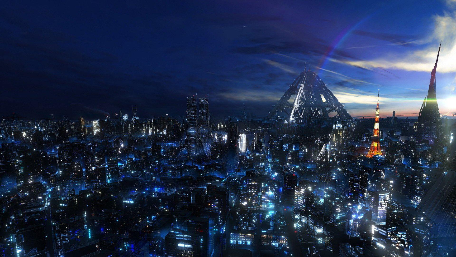 Sci Fi City Wallpaper 15 X 1080