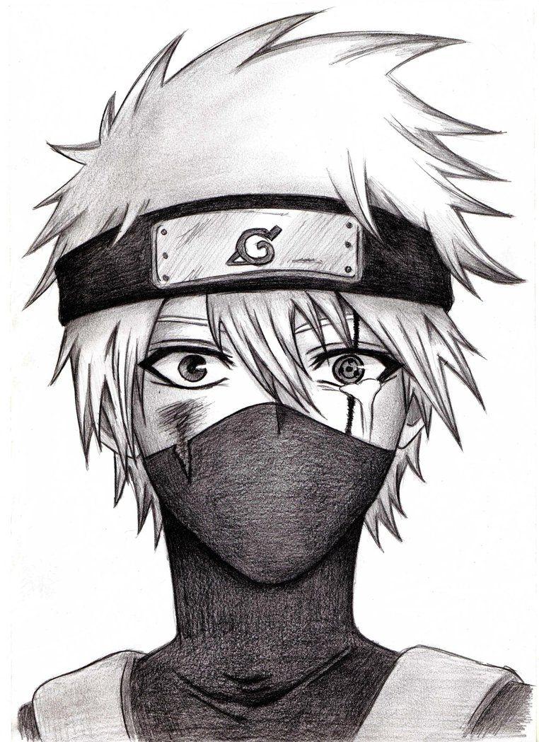 Found an old pencil drawing of Kakashi and though you guys might like to  see it : r/Naruto