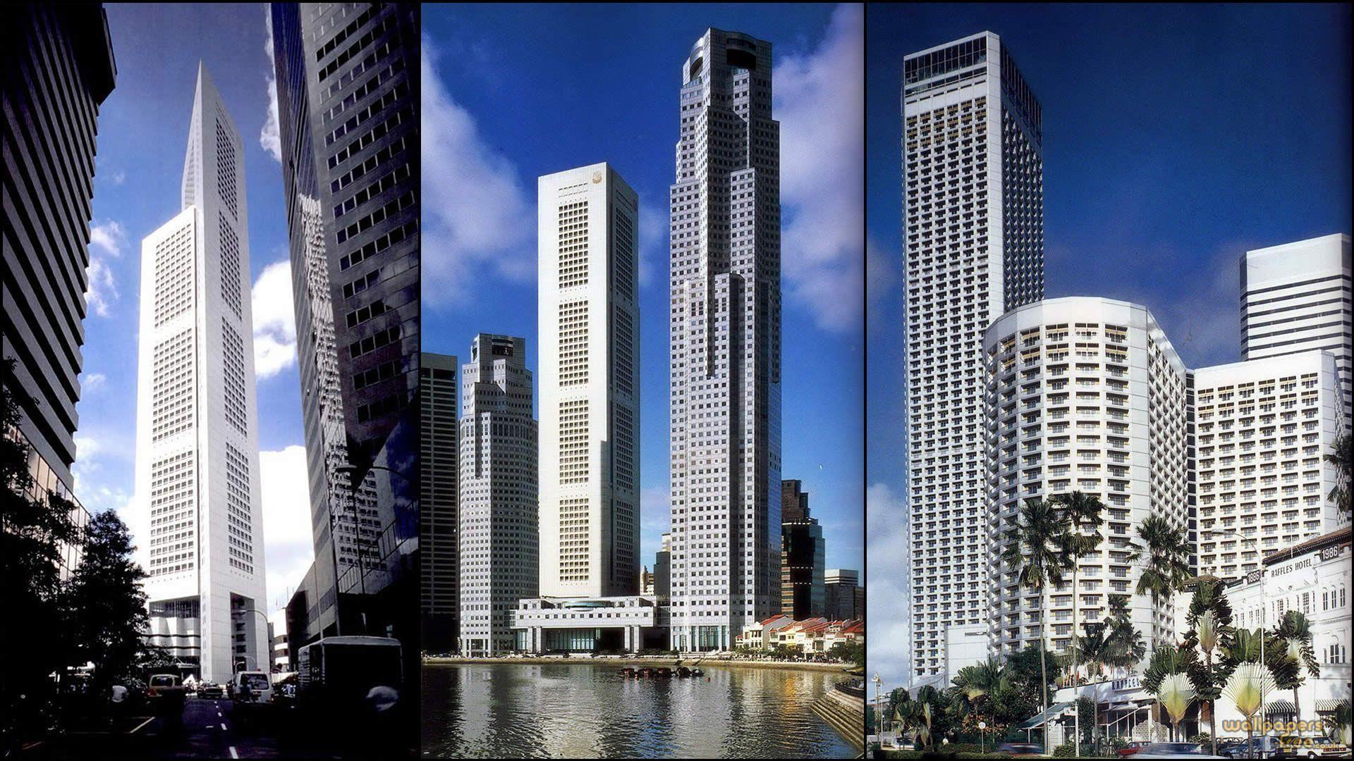 Singapore Skyscrapers. Skyscraper, Building, Architecture