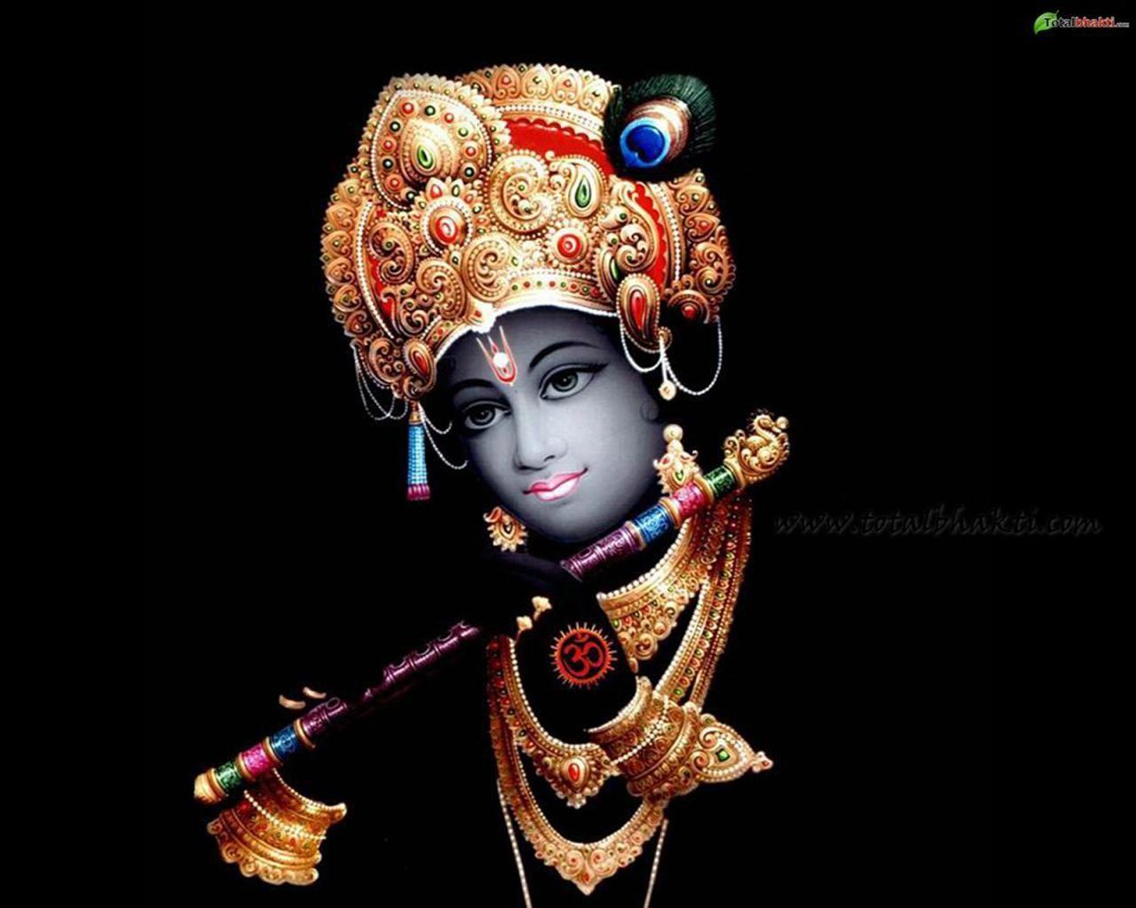 Lord Krishna 3D Images In Black Backgrounds - Wallpaper Cave