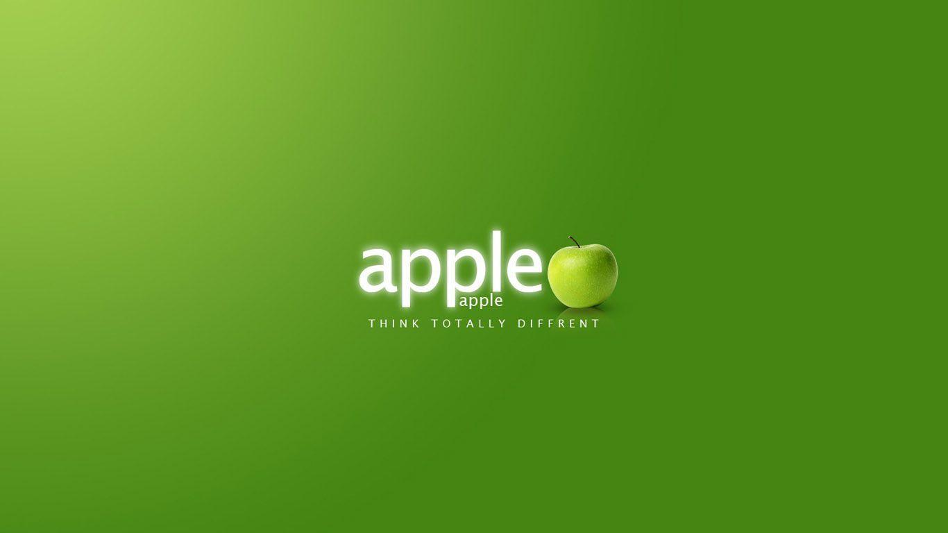 Green apple 3D wallpaper, Photo, funny