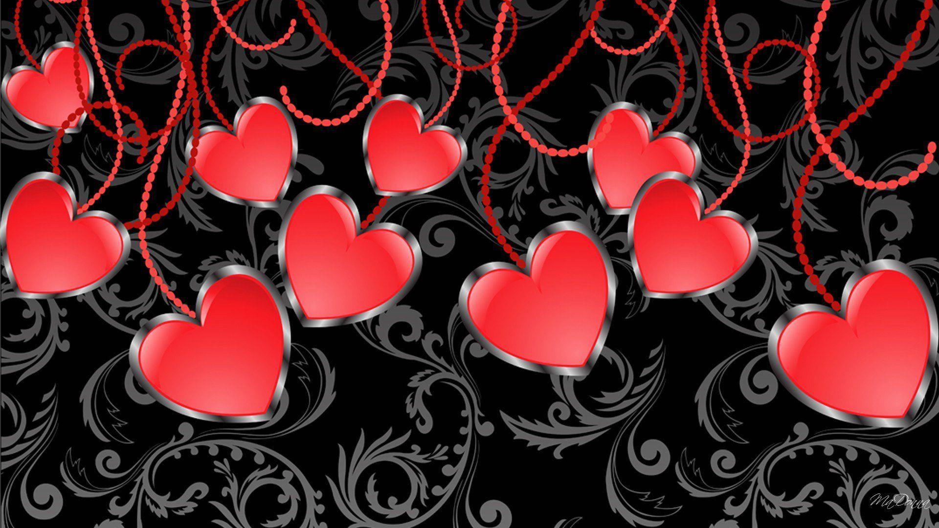 valentin love heart collage vector HD wallpaper