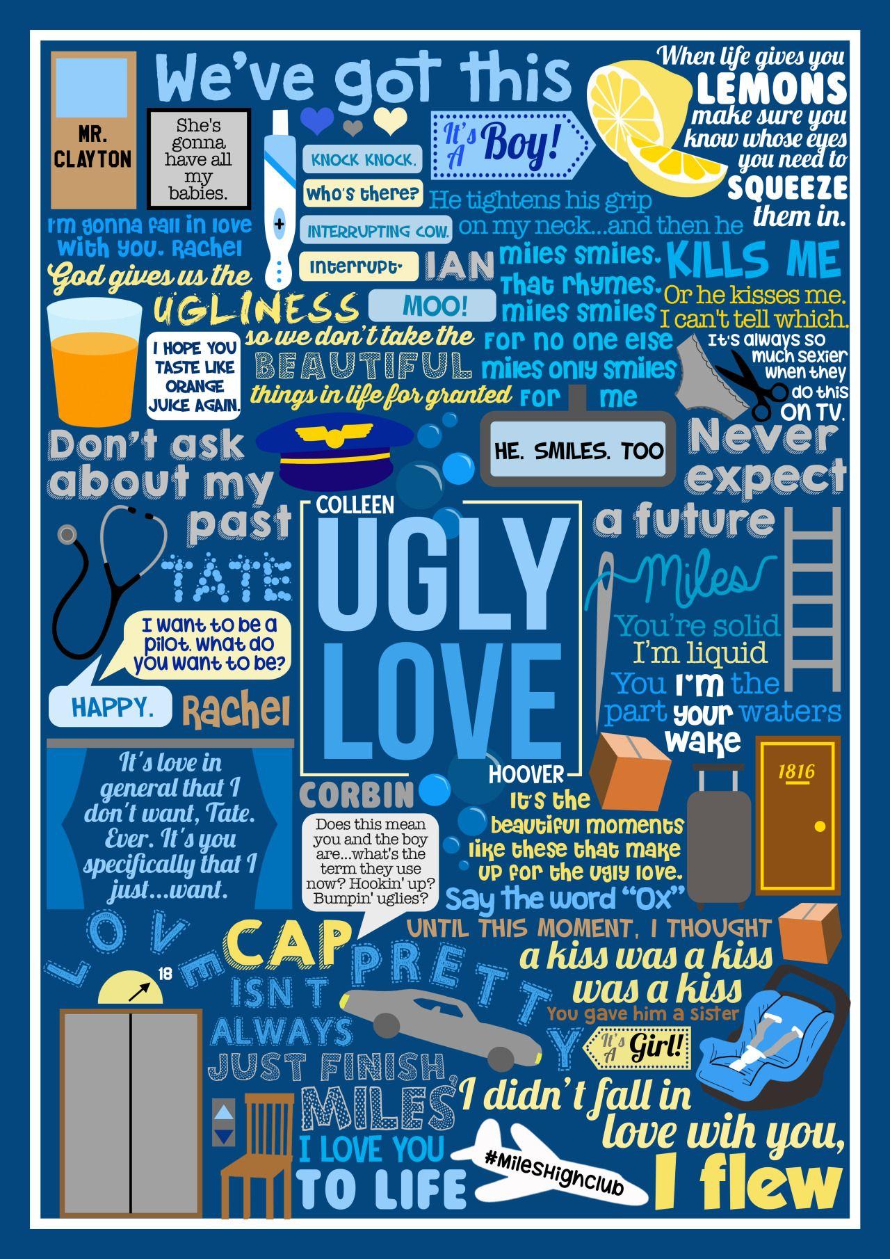 Colleen Hoover image Ugly Love collage HD wallpaper and background