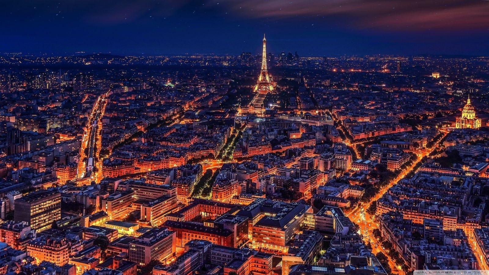 Paris at Night ❤ 4K HD Desktop Wallpaper for 4K Ultra HD TV • Wide