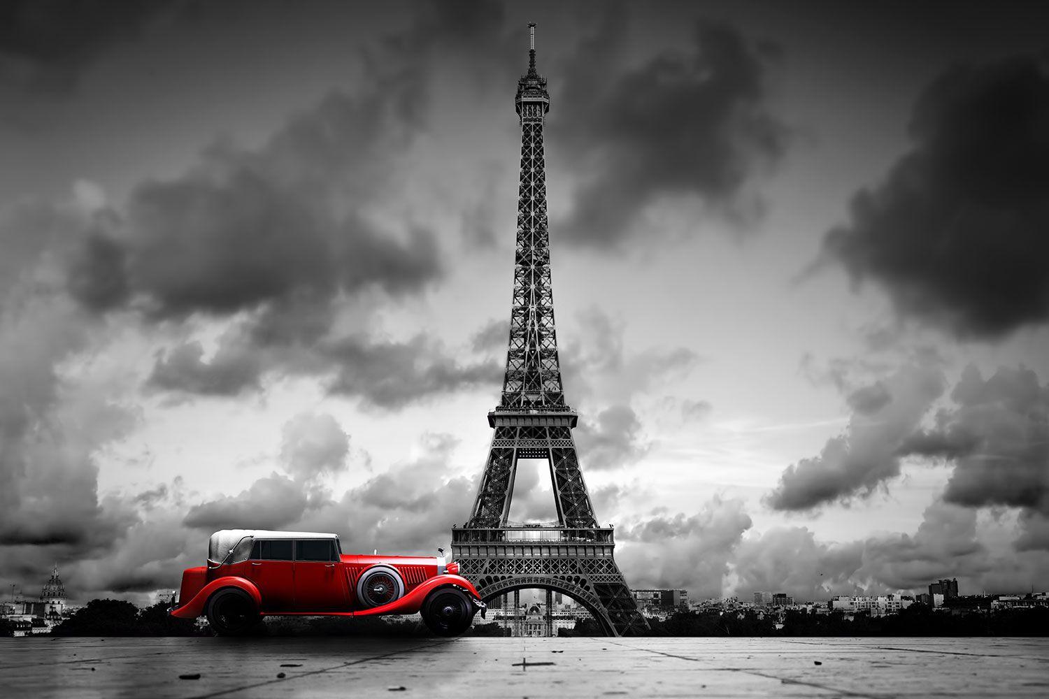 Night Time Paris Wallpaper for Decor