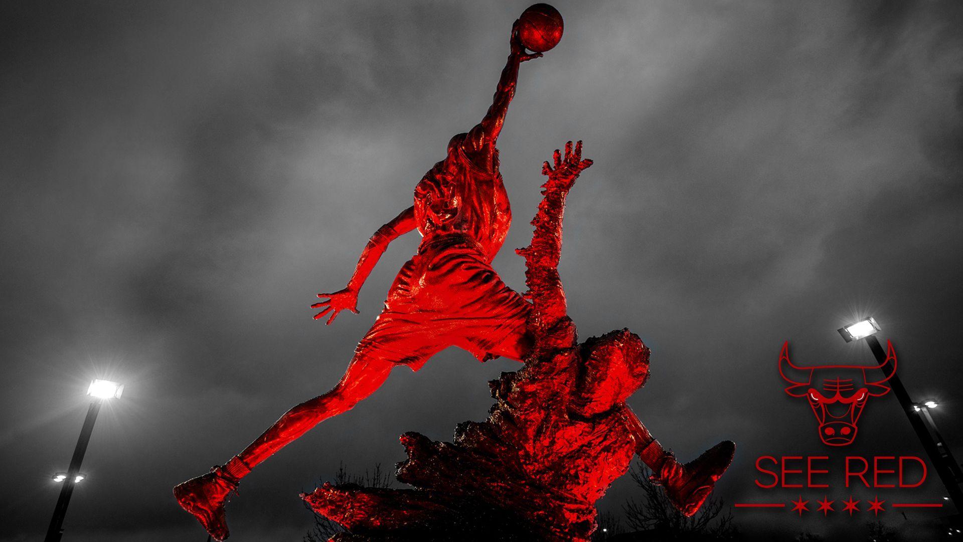SeeRed: Michael Jordan statue #wallpaper. Chicago Bulls Wallpaper