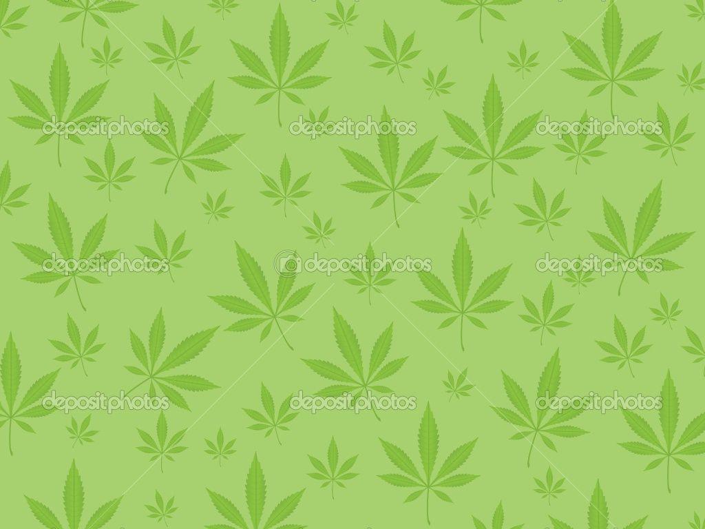 Pot Leaf Background. Green marijuana leaf background. Vector