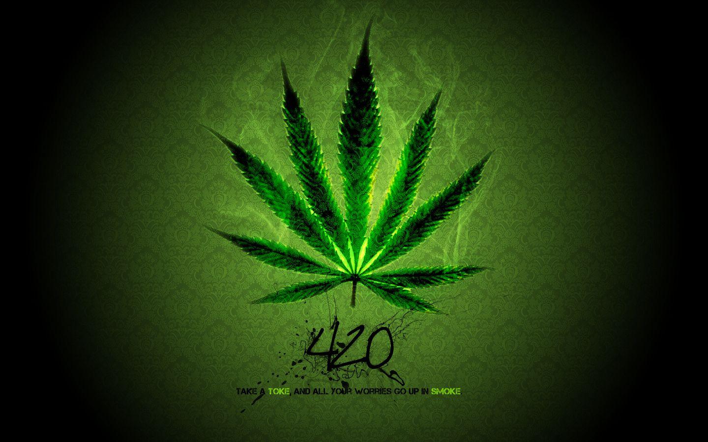 Weed Leaf Wallpaper