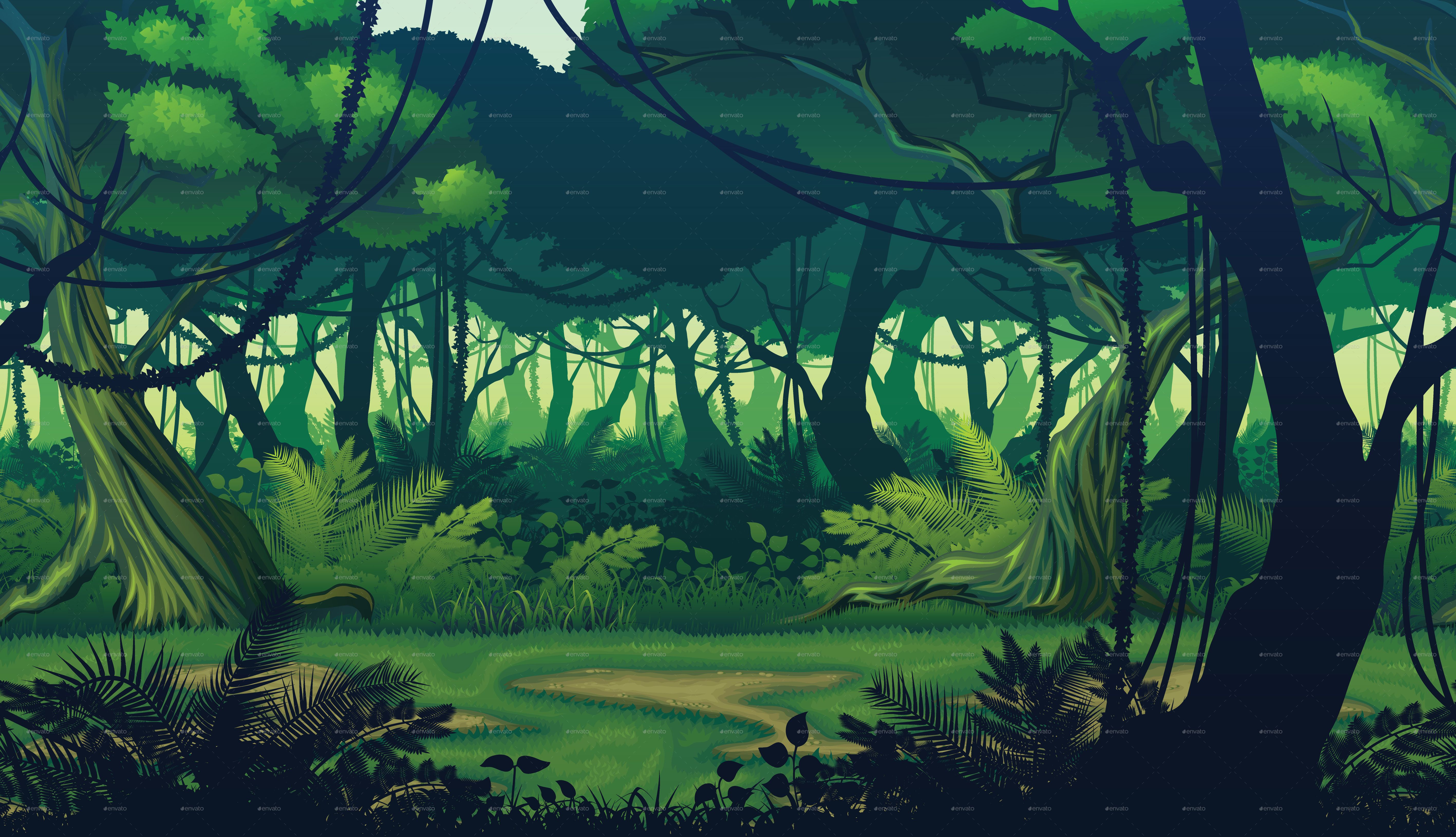 Simple Jungle Background