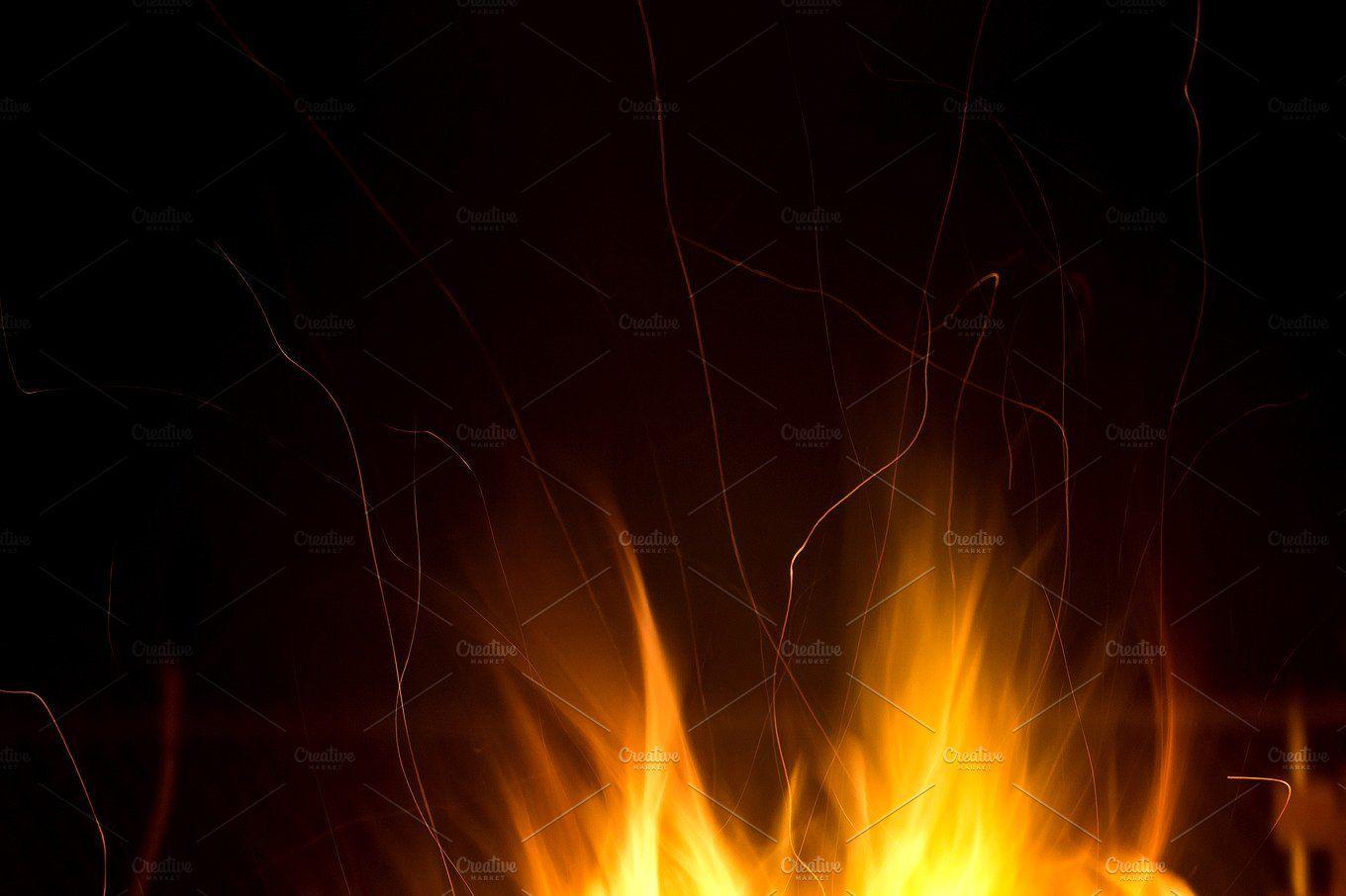 fire flames background Abstract Photo Creative Market