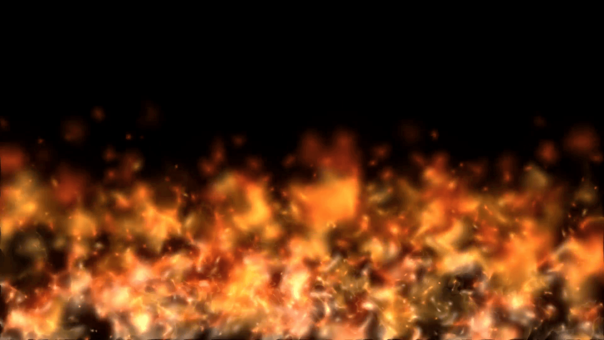 Fire and Flames on Black Background( Loop) Motion Background