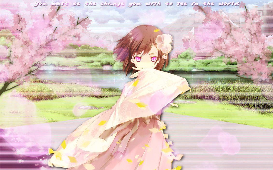 Cherry Blossom Anime Wallpaper
