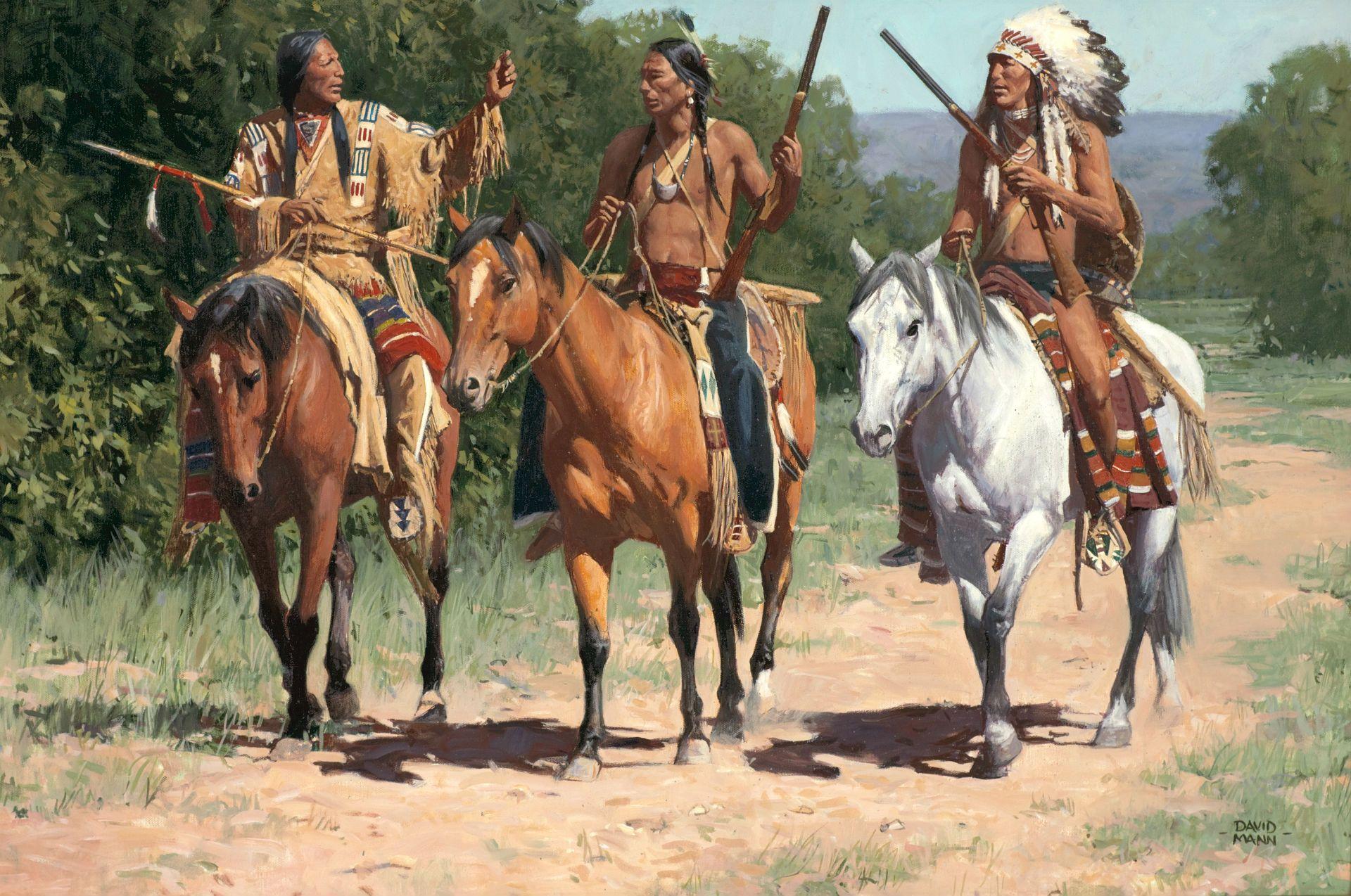 american indian horse paintings art western background wallpaper