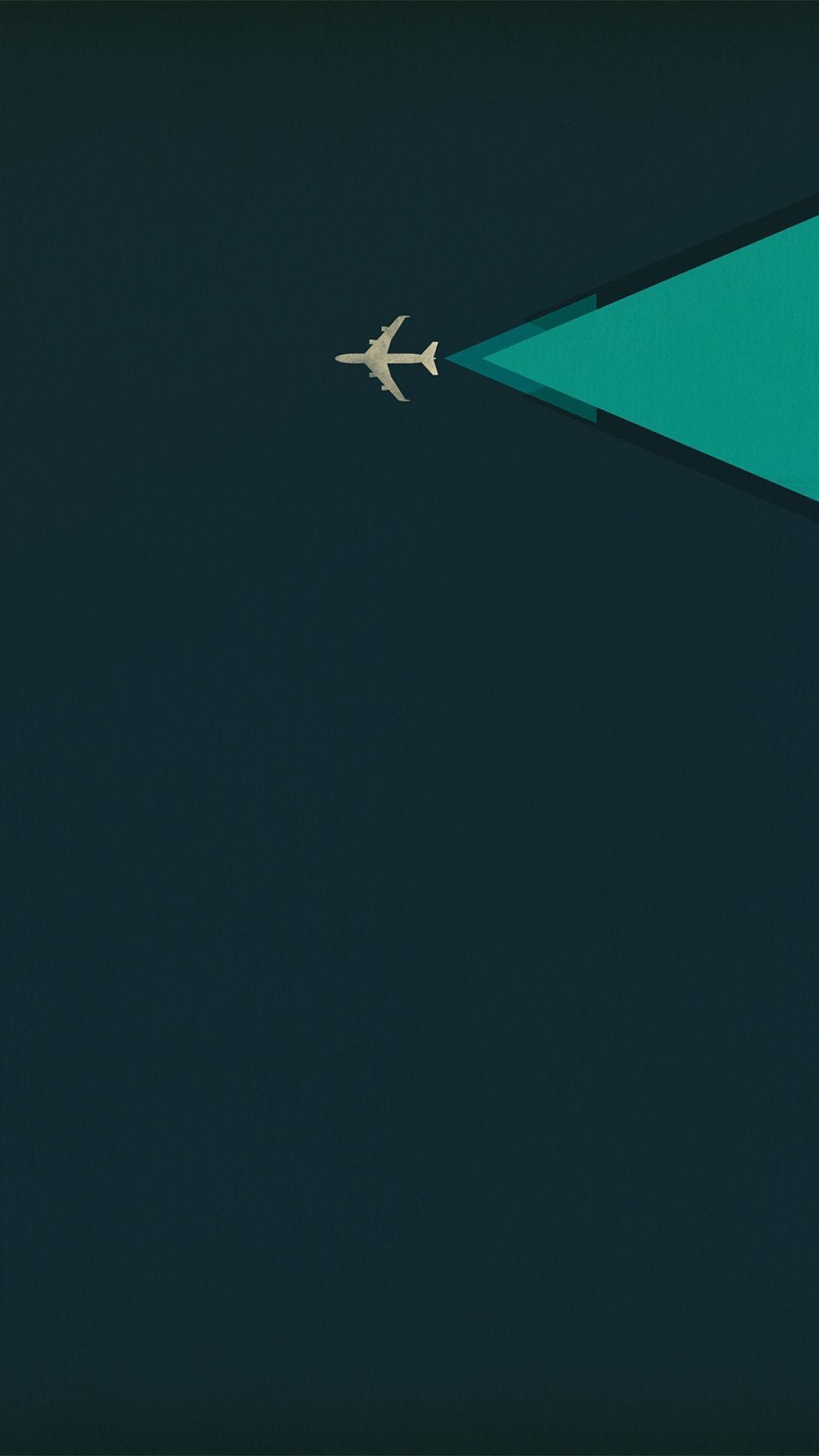 Plane. Tap to see more nice Minimalist iPhone Wallpaper. mobile9 #minimal #minimalistic. Minimal wallpaper