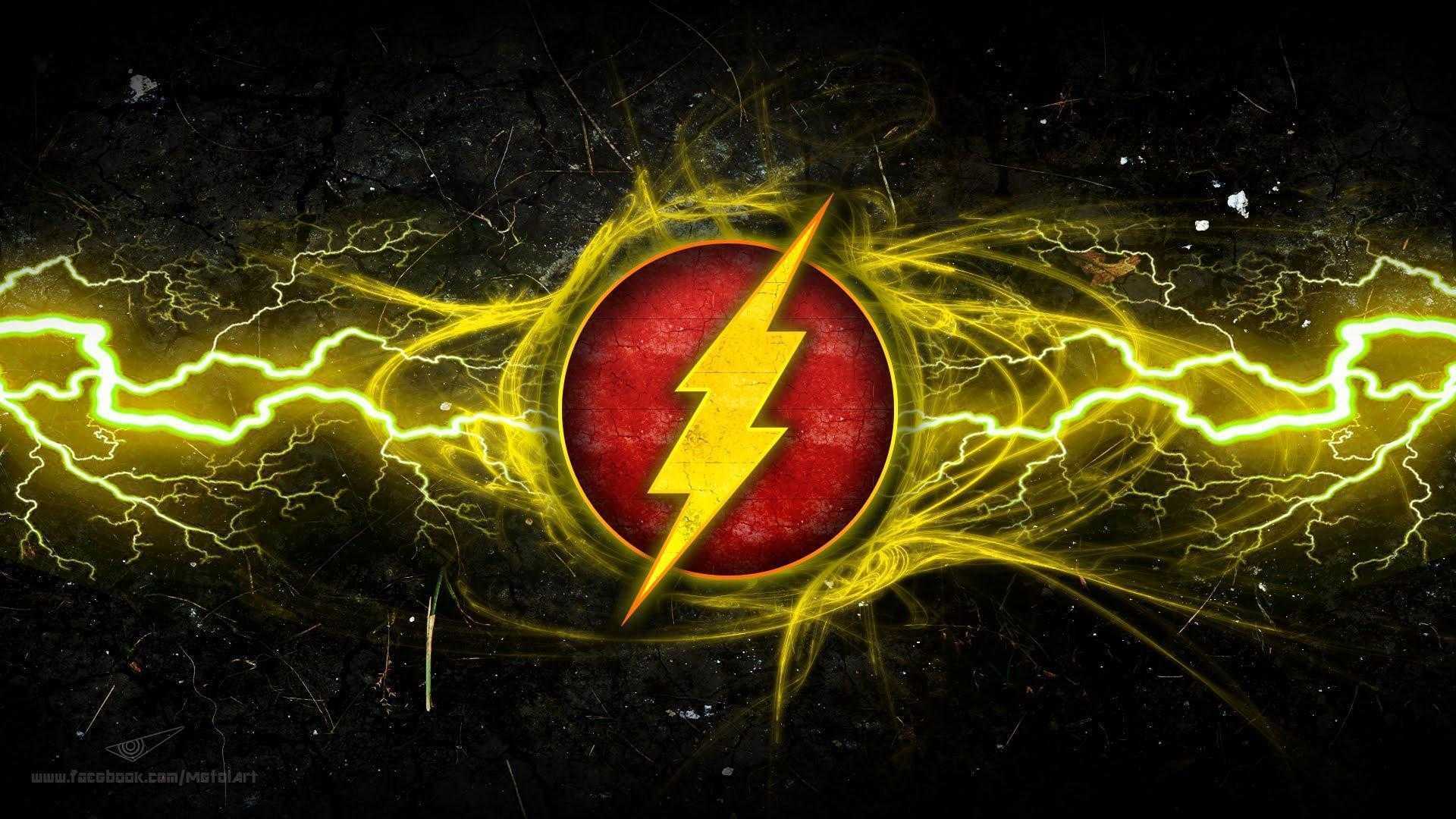 The Flash Logo Wallpaper High Quality Widescreen Background HD