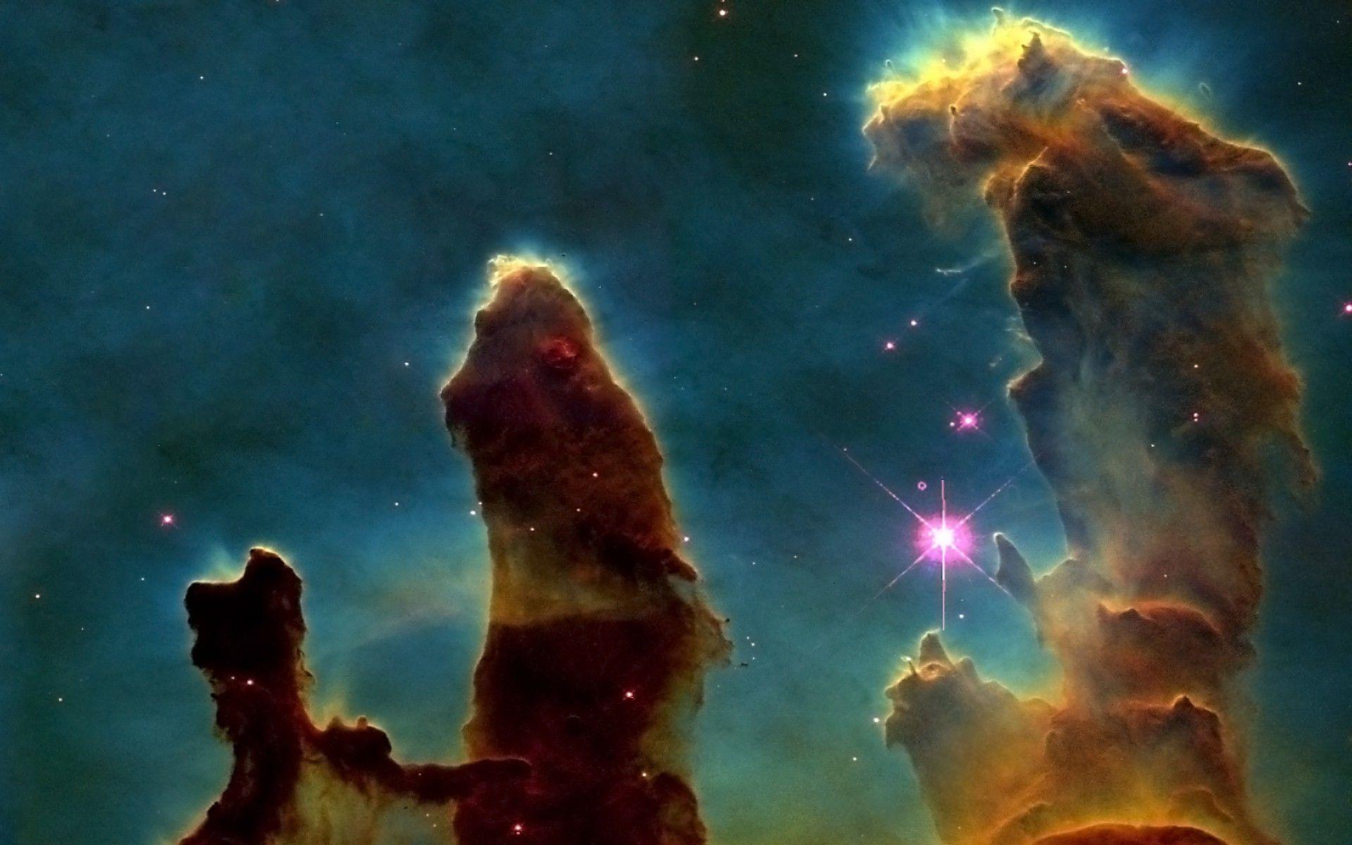 space, Pillars Of Creation, Nebula Wallpaper HD / Desktop