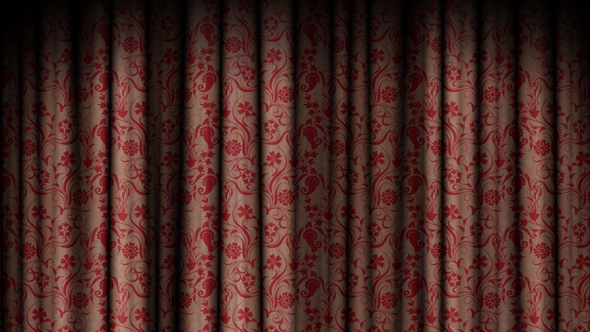 Download wallpaper 1920x1080 curtain, texture, patterns, colors HD
