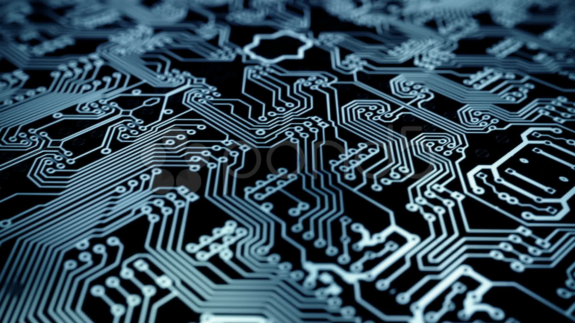 PCB background loopable animation. Stock Video
