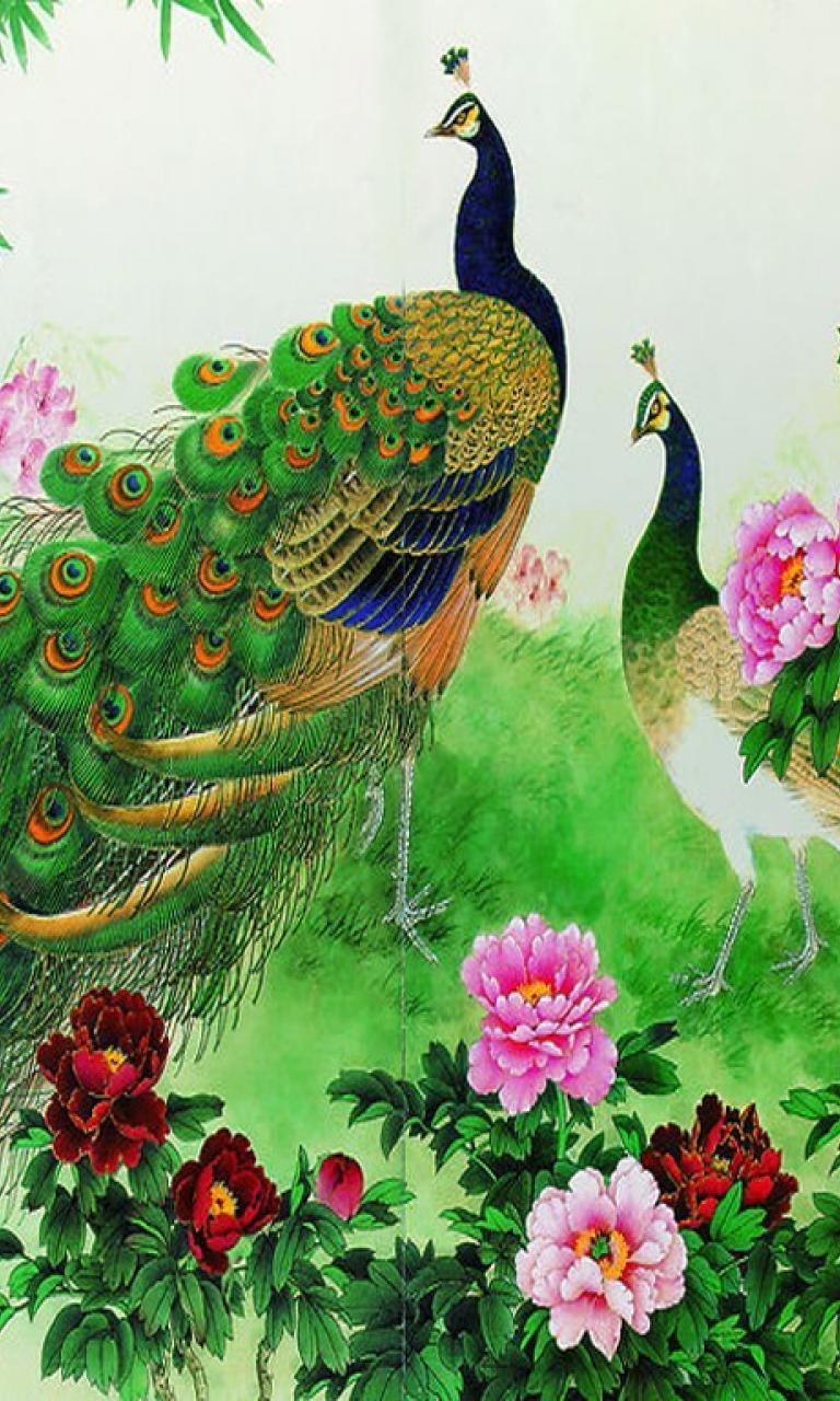 Simply: Charming love birds ming char desktop bakcgrounds