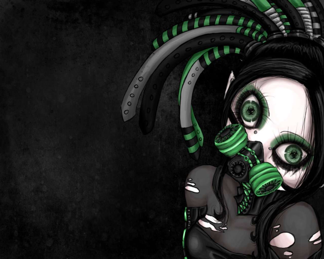 Anime in Gas Mask