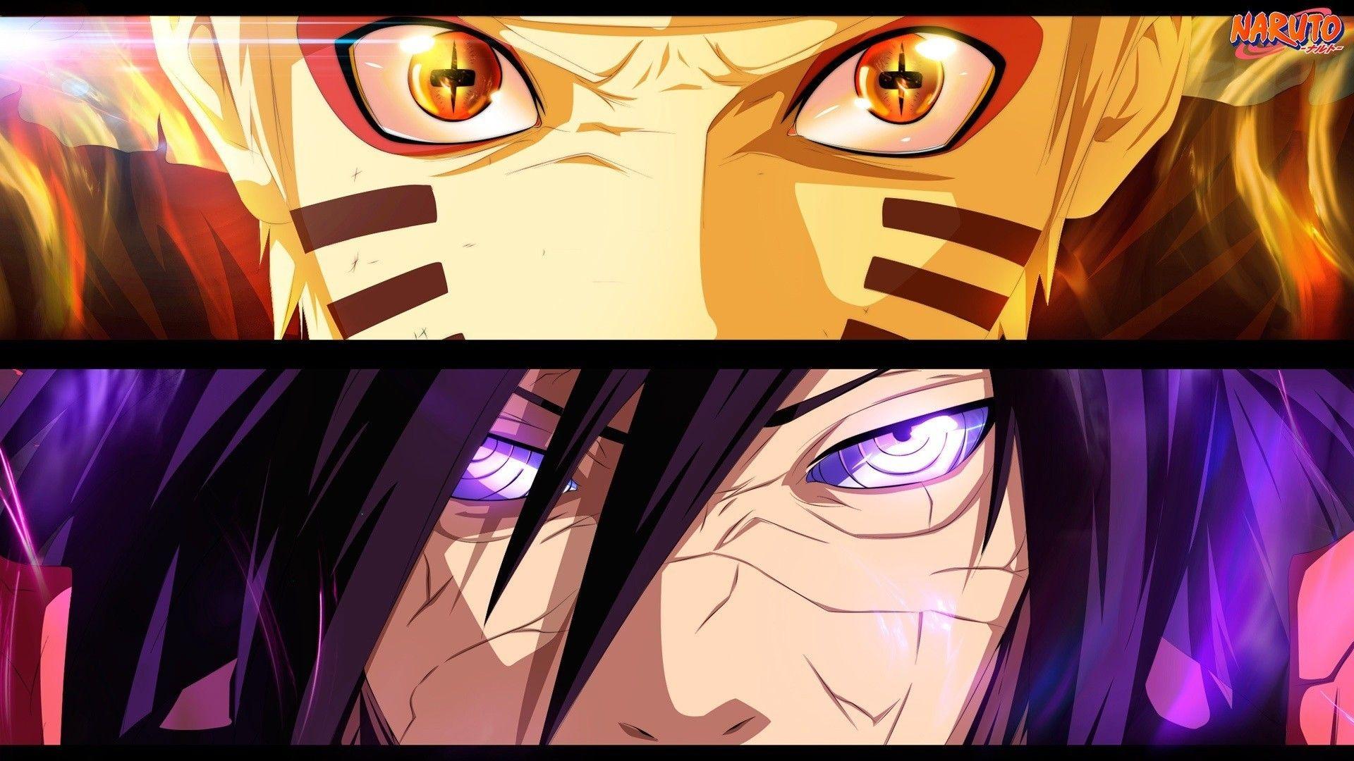 Naruto and Sasuke vs Madara Wallpaper