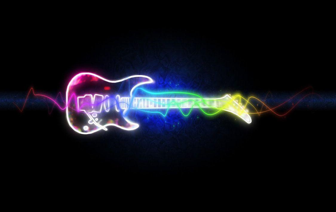 Neon Lights Music Wallpaper 1080p