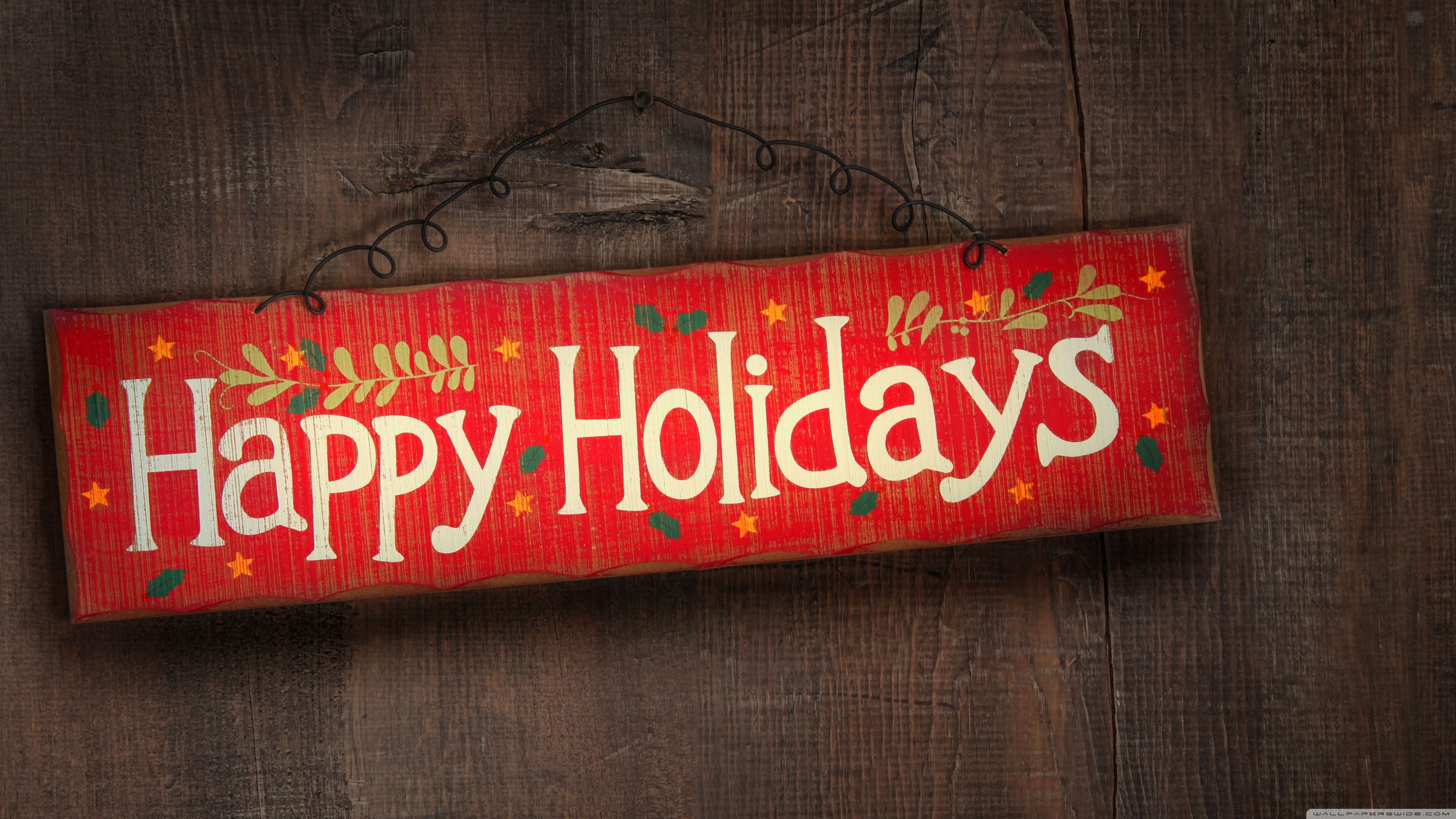 Happy Holidays Ultra HD Desktop Background Wallpaper for 4K