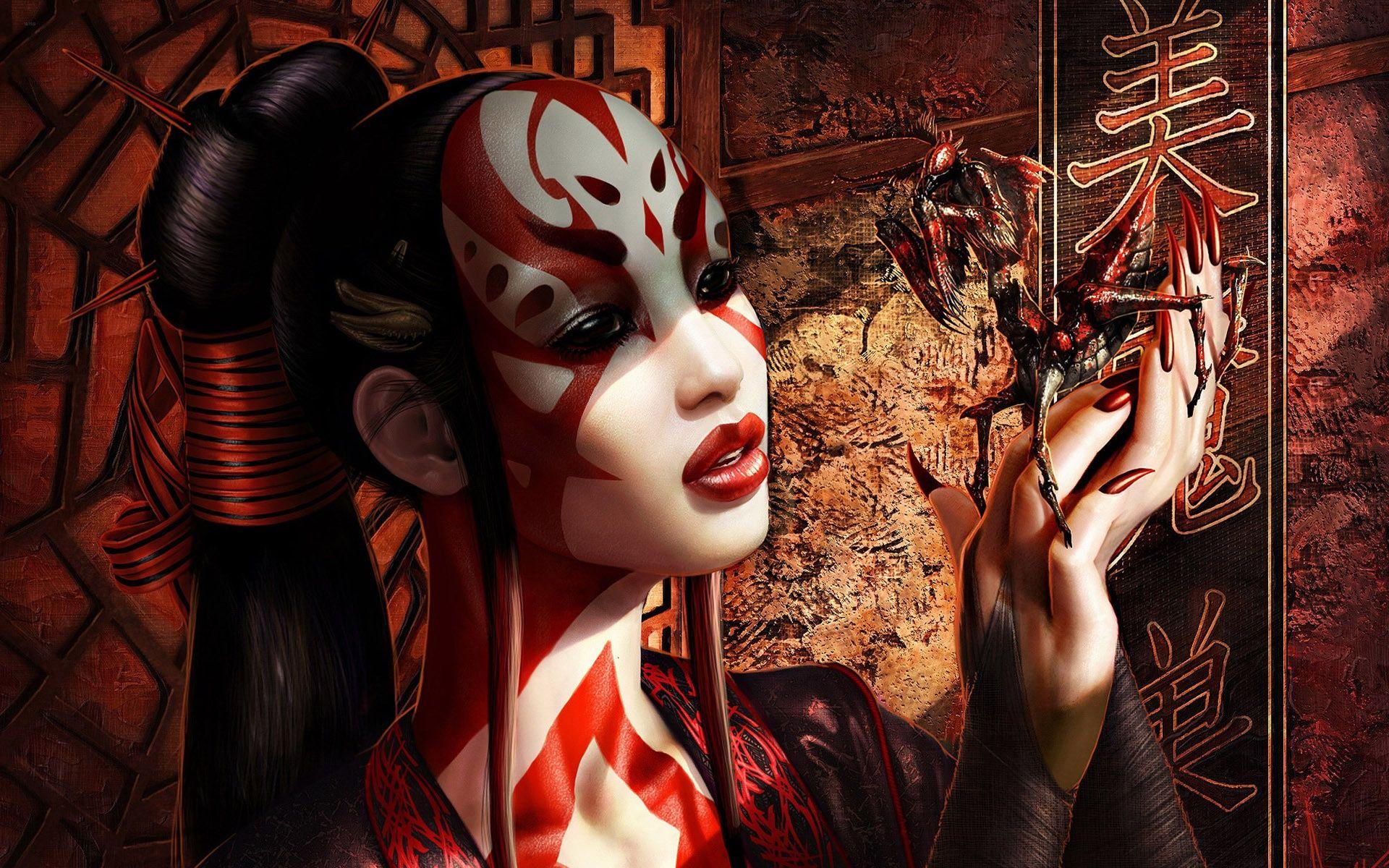 Geisha Fantasy Wallpaper
