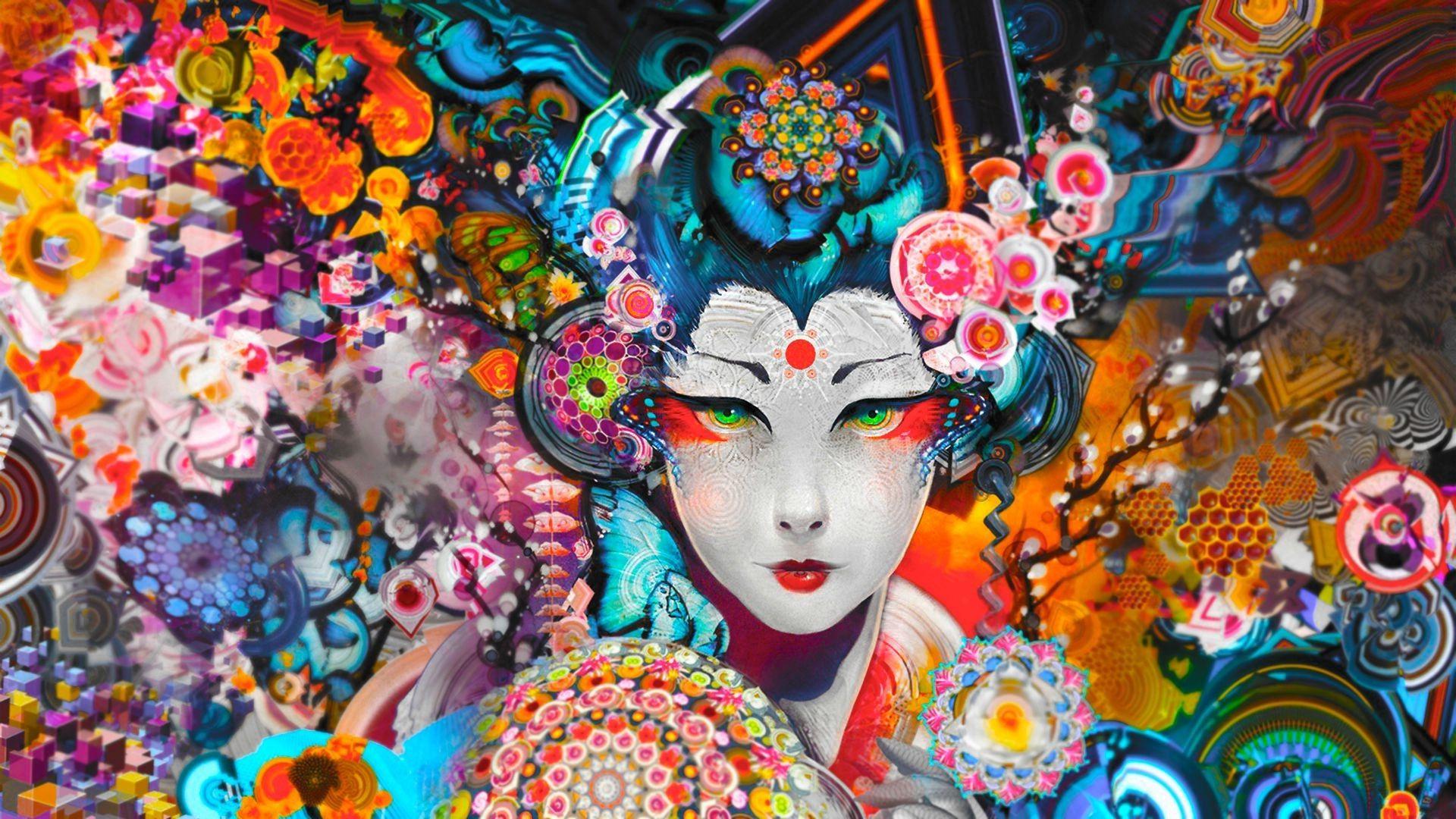 Geisha Wallpaper. Beautiful Geisha Wallpaper Background