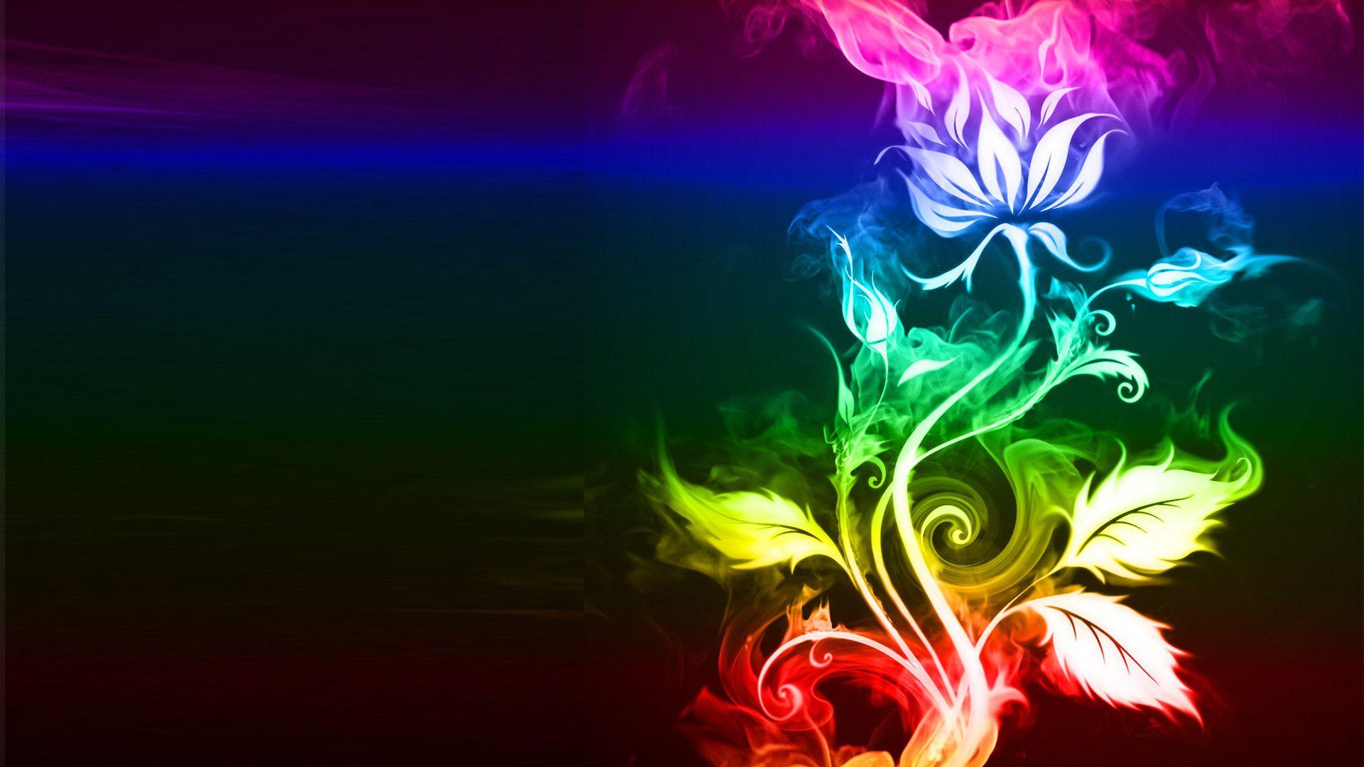 Cool Rainbow Abstract Background