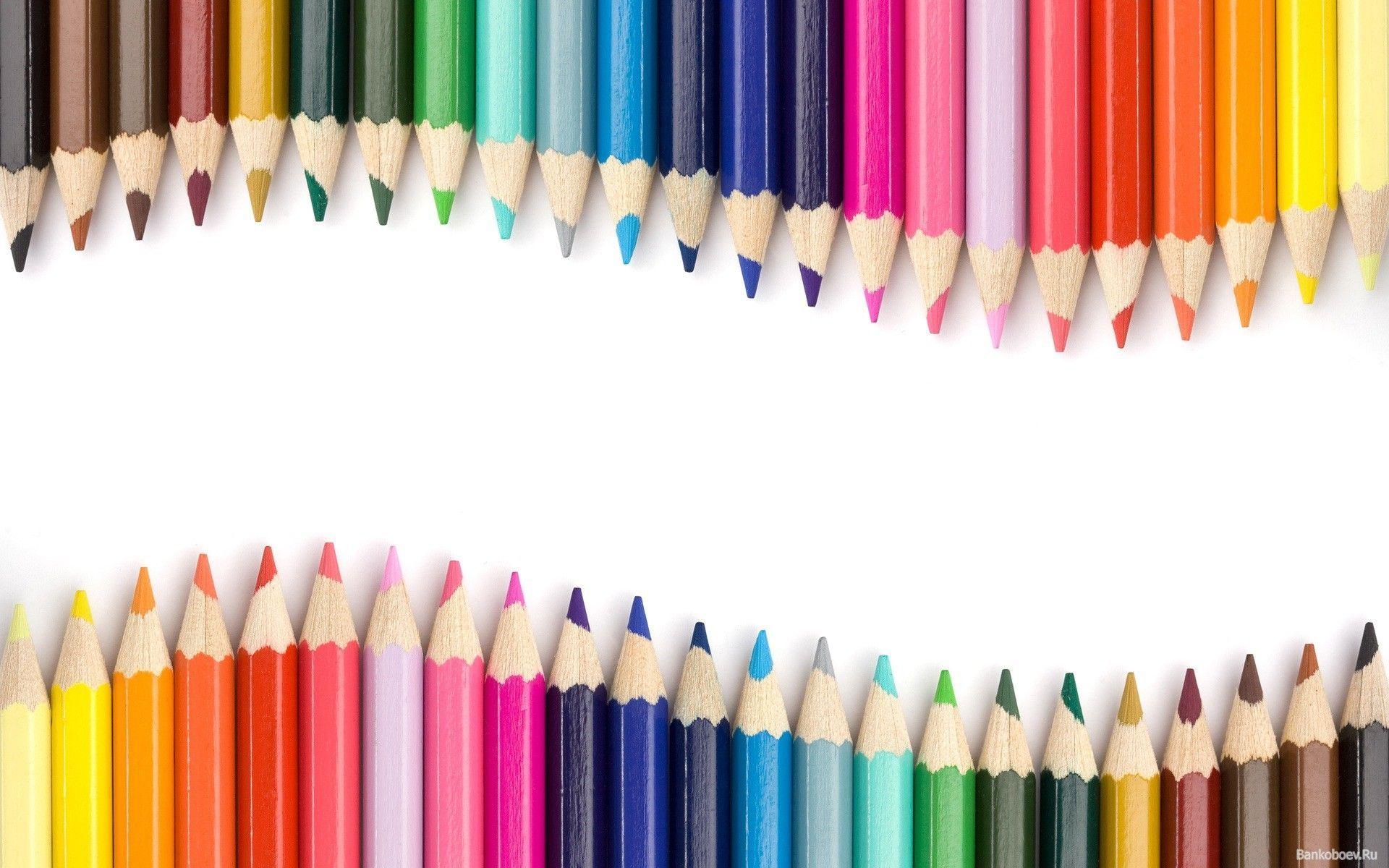 Crayon Wallpaper. Colored pencils .br.com