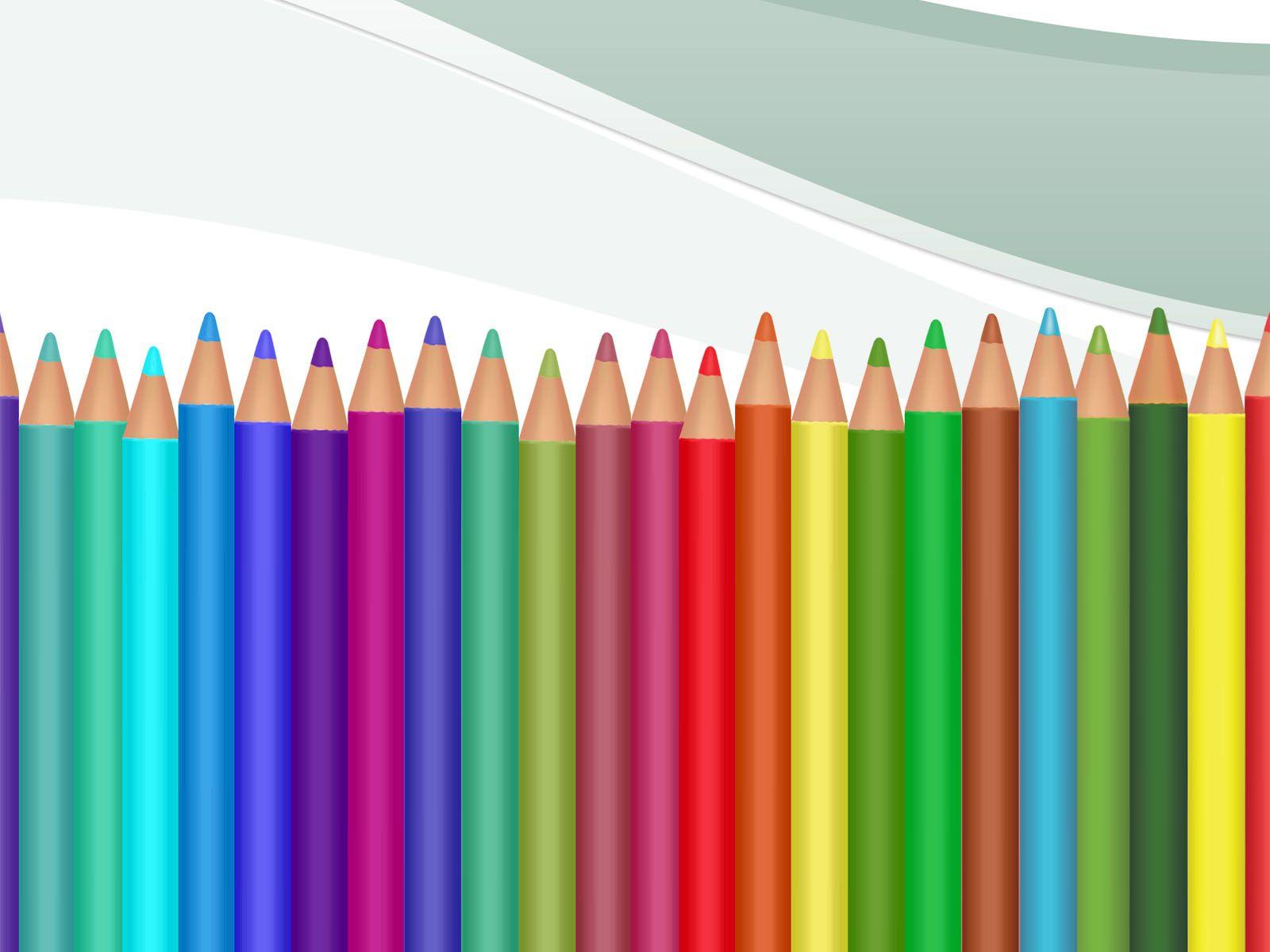 Crayons Supplies Background, Blue, Educational, Green, Pink