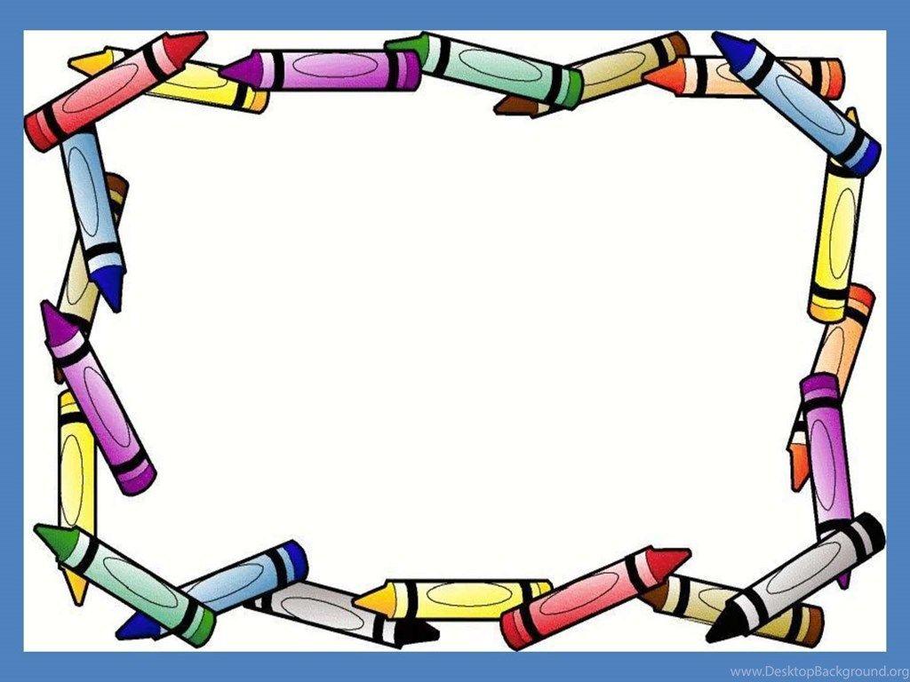Crayon Border Frame Free PPT Background For Your PowerPoint