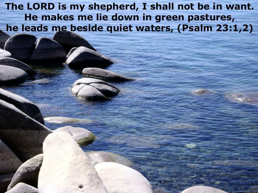 Psalm 23:1 2 Shepherd Wallpaper