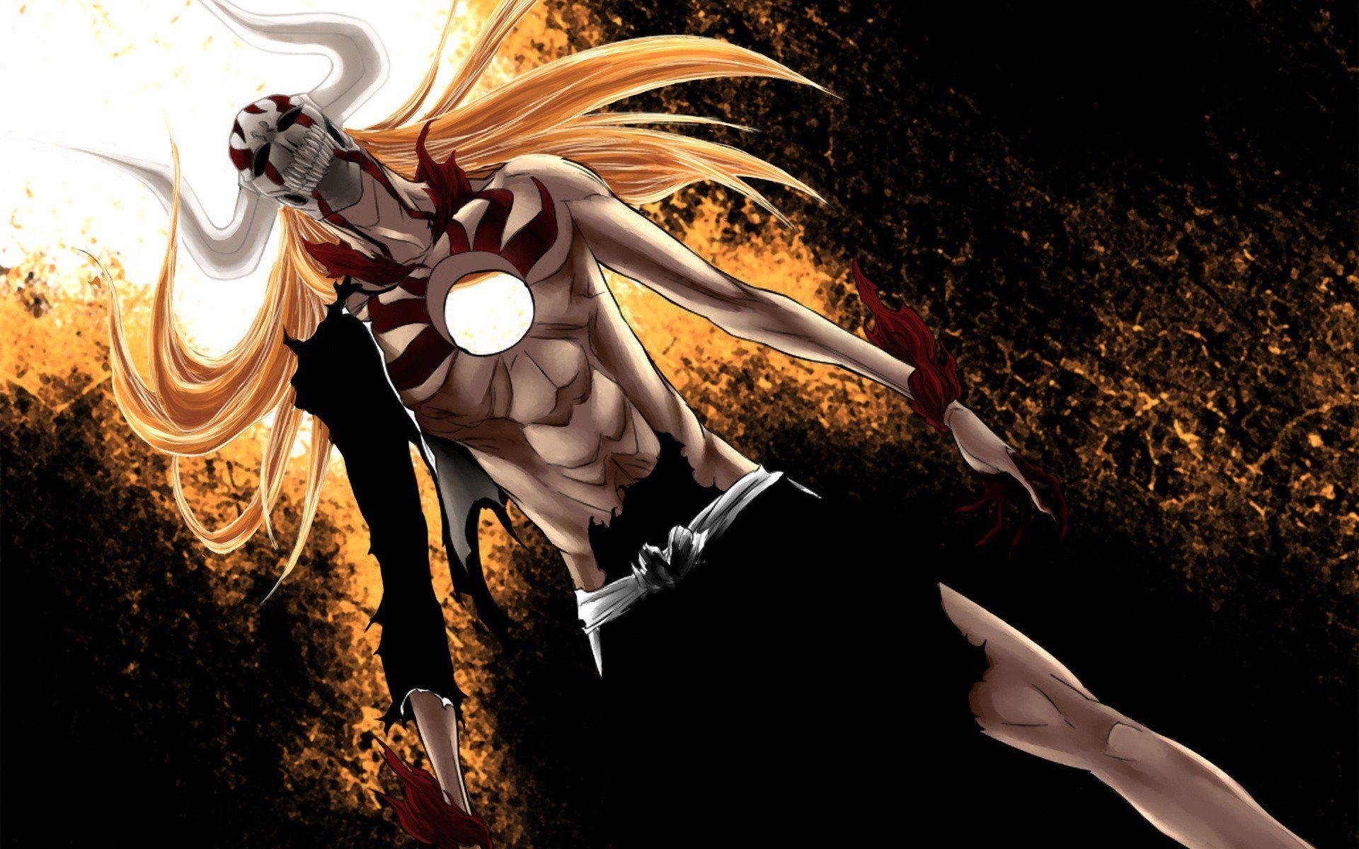 bleach hollow wallpaper bleach hollow sword long hair sky