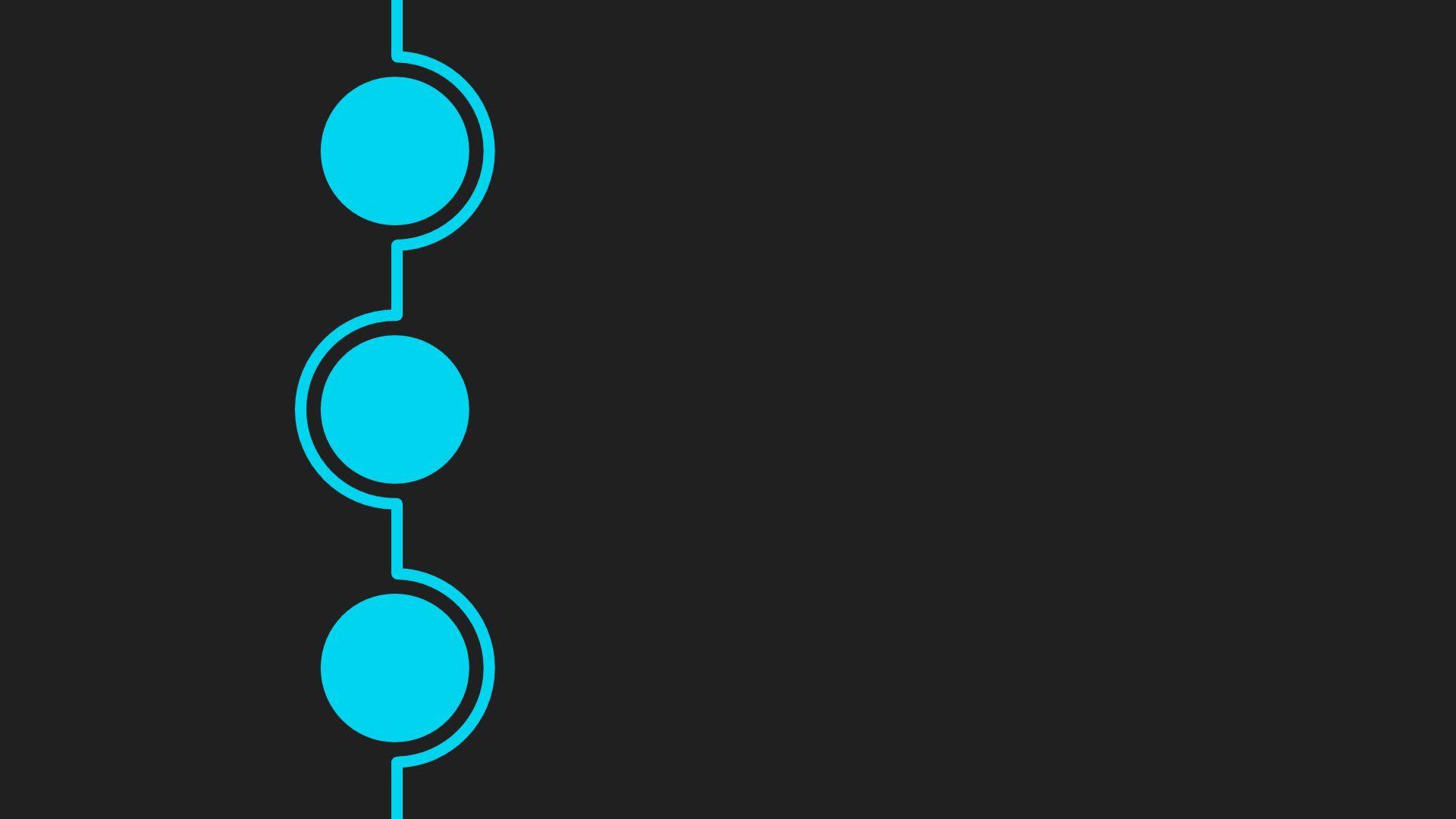 Minimal 3 Circle Wallpaper in Inkscape