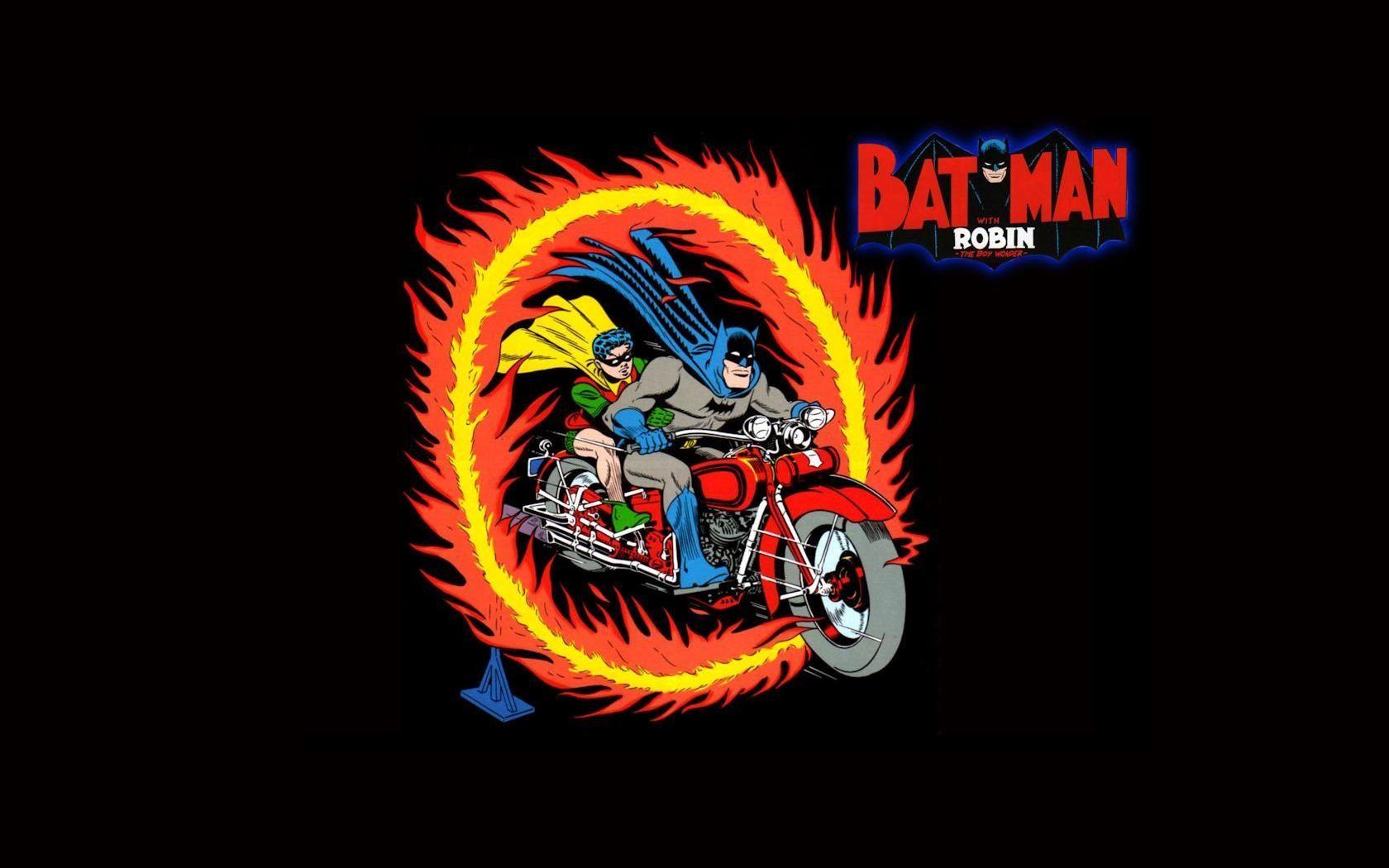 1680x1050px batman and robin theme background image