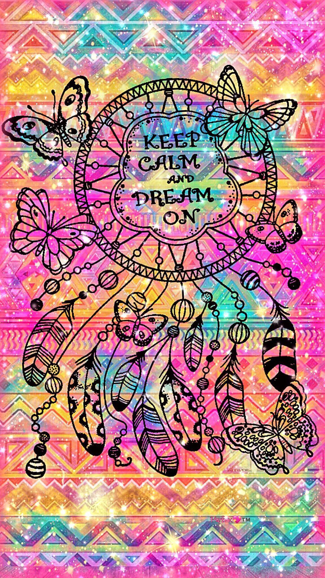 Keep Calm & Dream On Galaxy Wallpaper #androidwallpaper