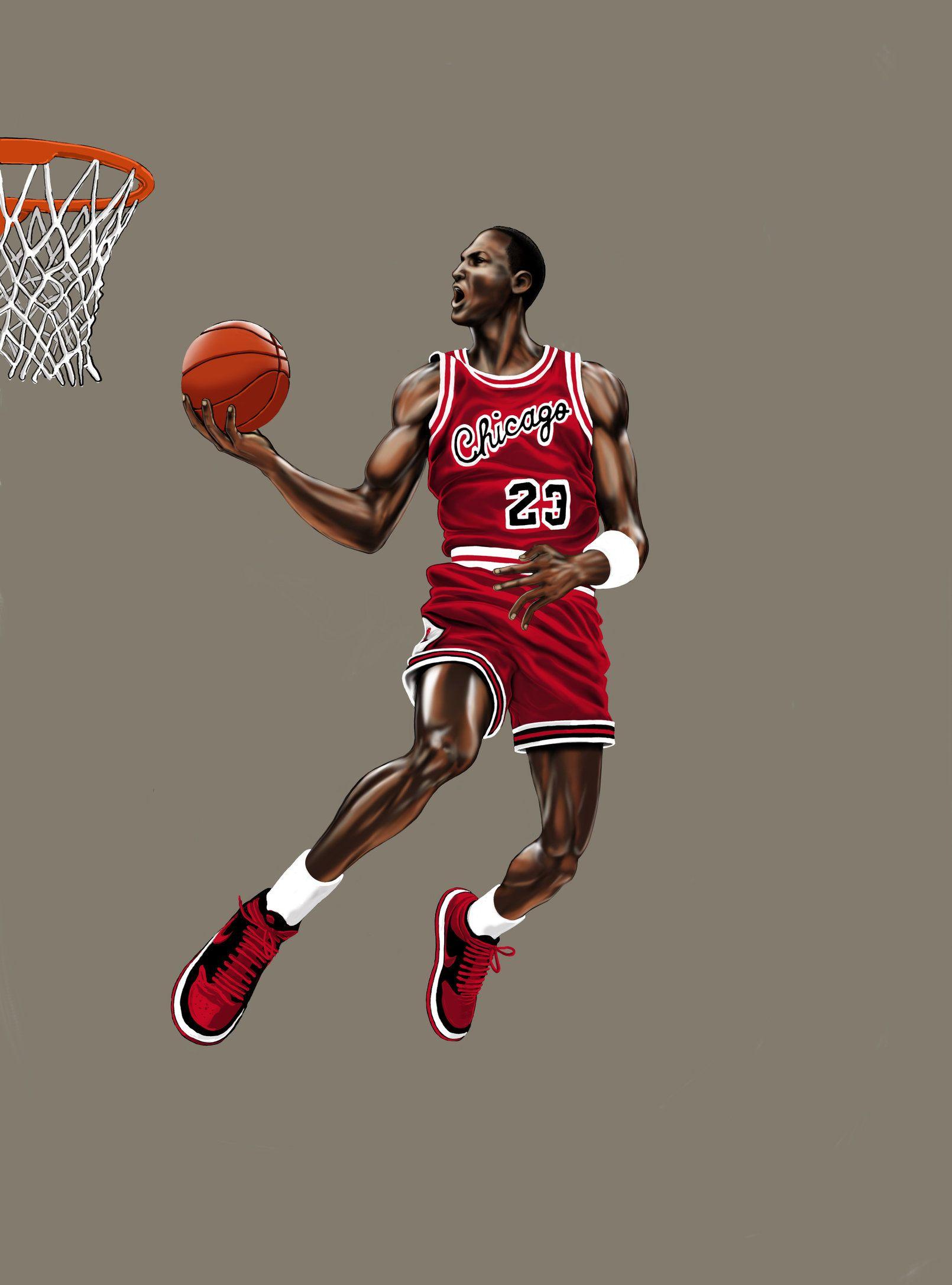 Michael Jordan Dunk By P Tecker