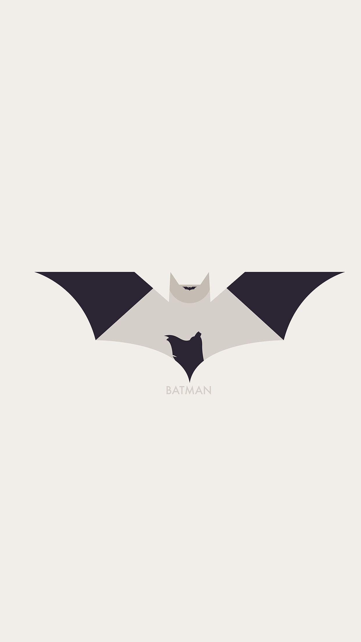 hugoli art batman minimal logo illust