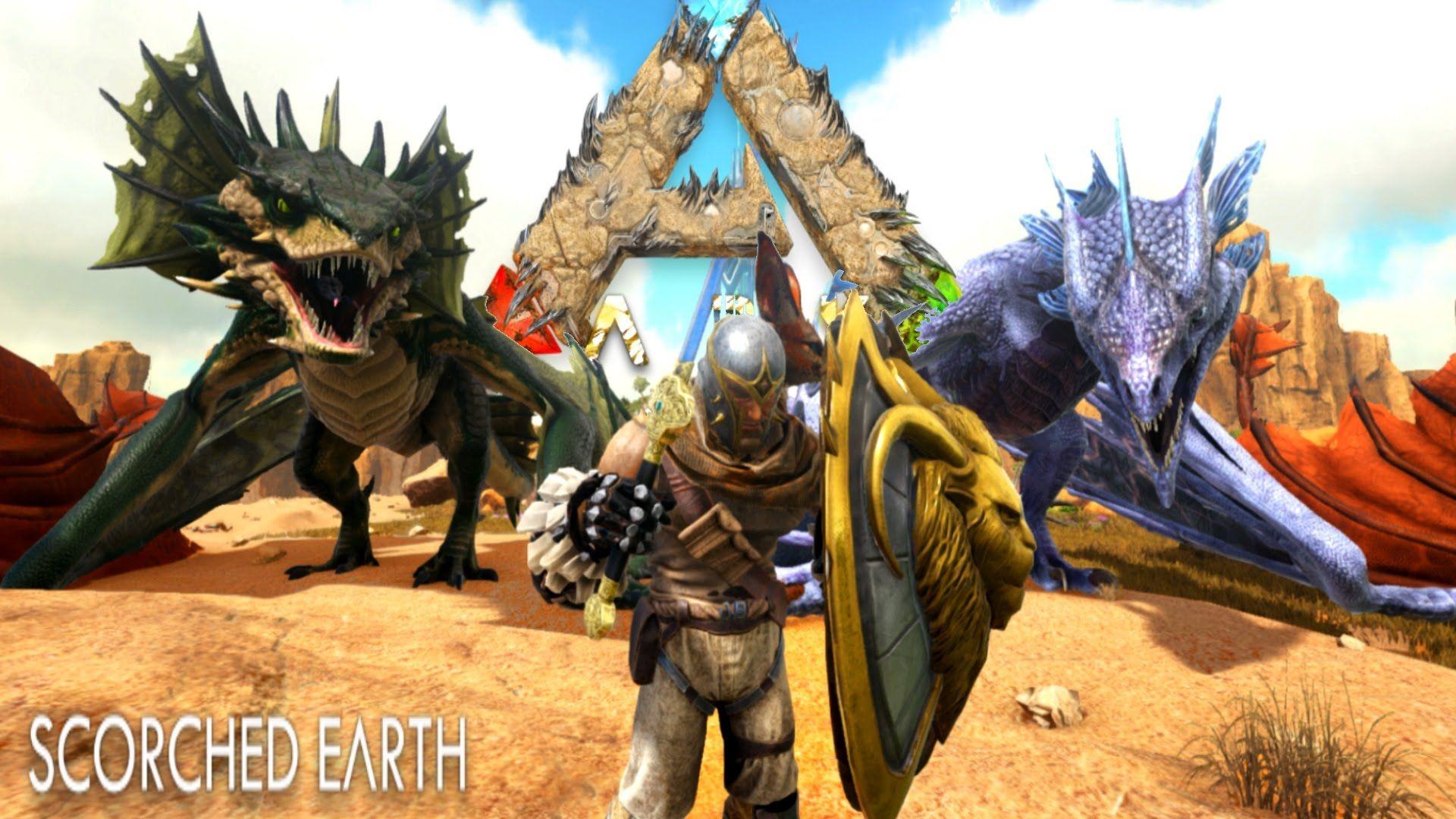 ARK: Scorched Earth NEW CREATURES! Wyvern, Manticore, Mega